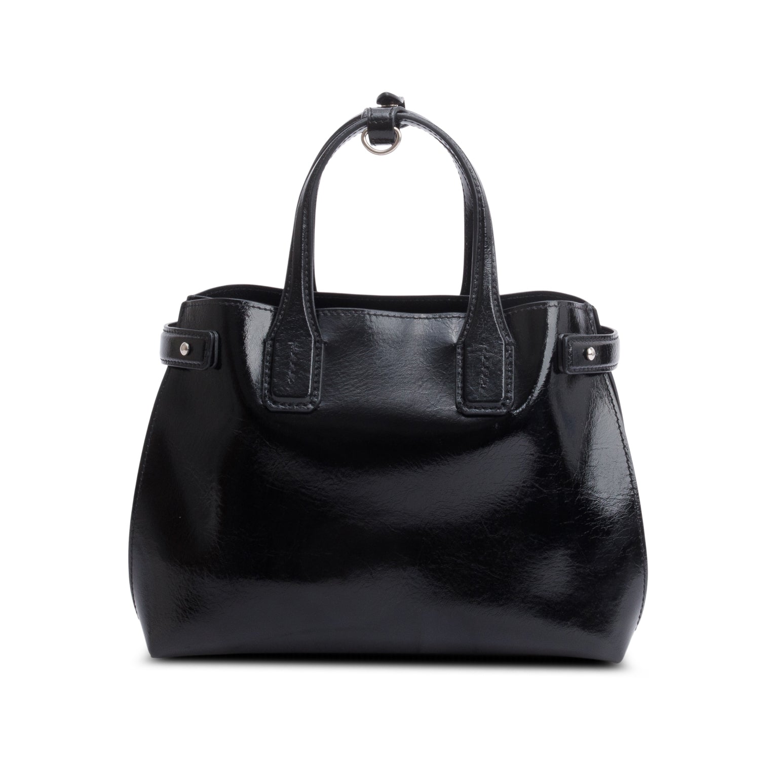 Burberry Black Calfskin Leather Soft Banner Tote w/ Receipt