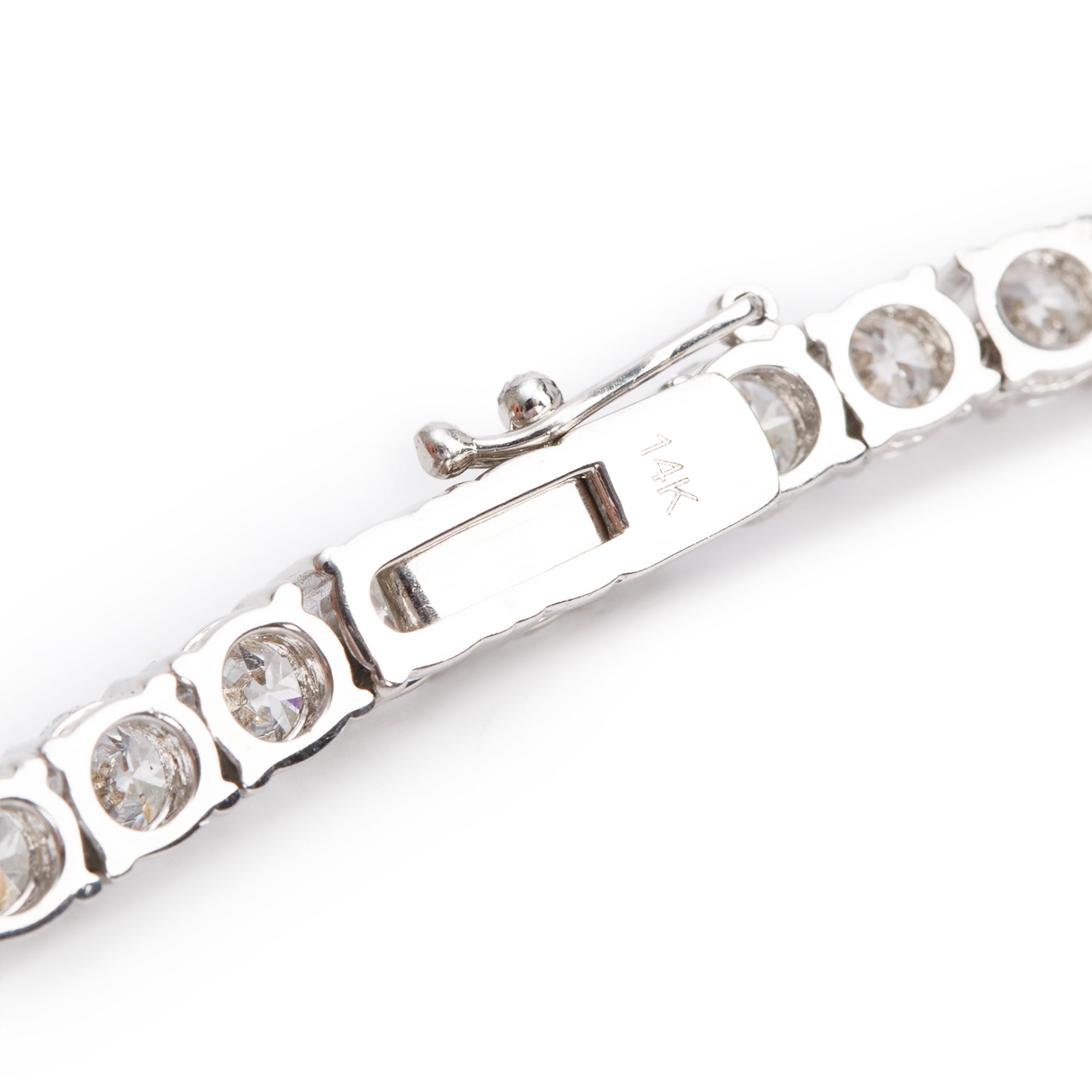 14k White Gold 32.58 tcw. Diamond Tennis Necklace