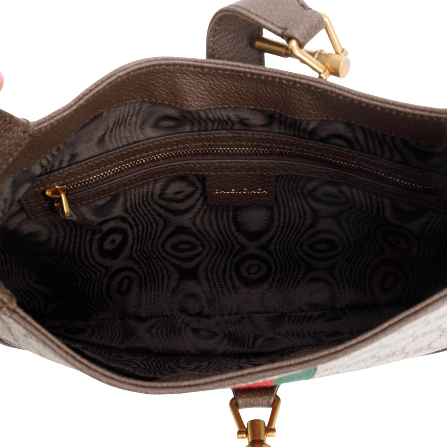 Gucci X Balenciaga BB Supreme Canvas & Brown Calfskin Leather Web Small Jackie 1961 Hobo