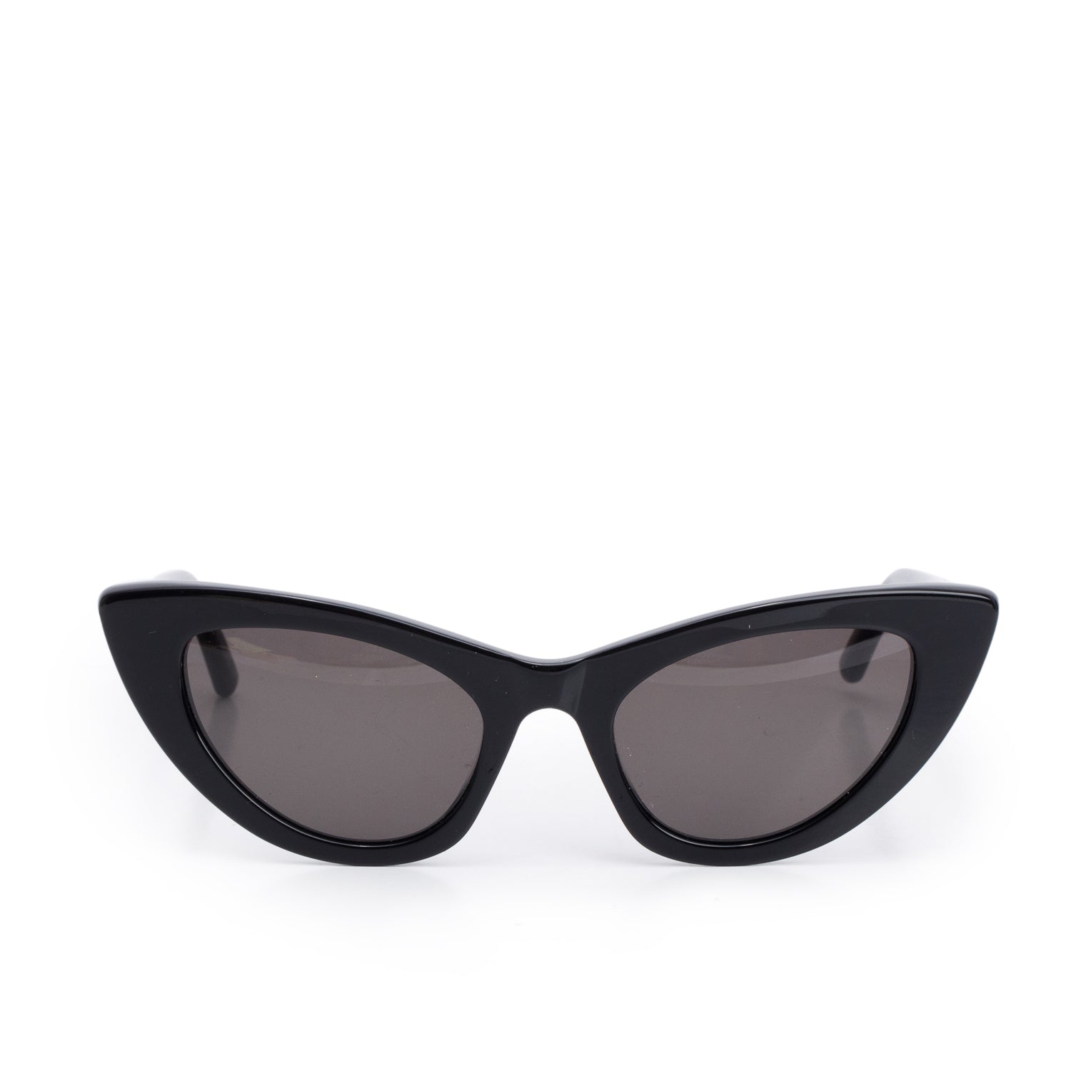 Saint Laurent SL 213 Lily Black Acetate Cat Eye Sunglasses w/ Case