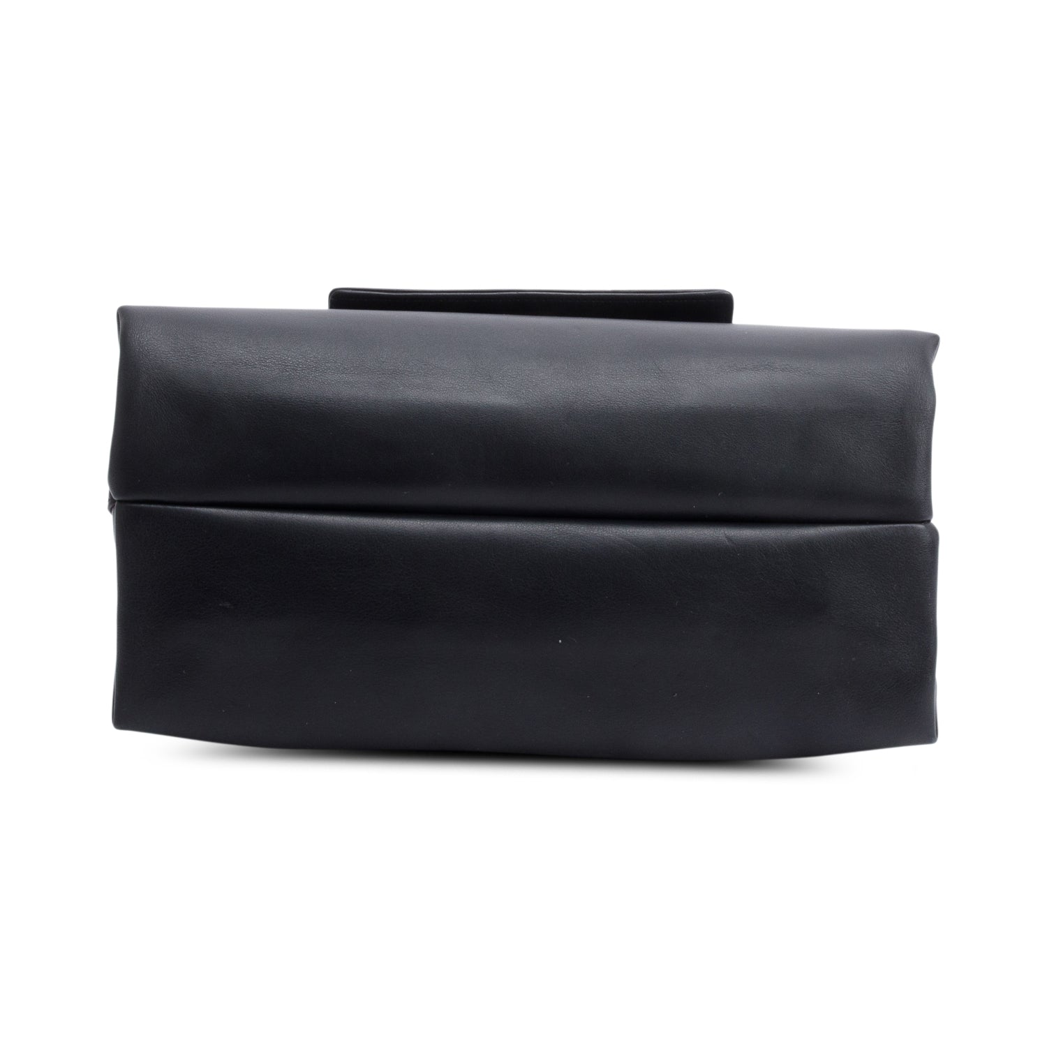 Versace Black Leather Medallion Tribute Flap Chain Shoulder Bag