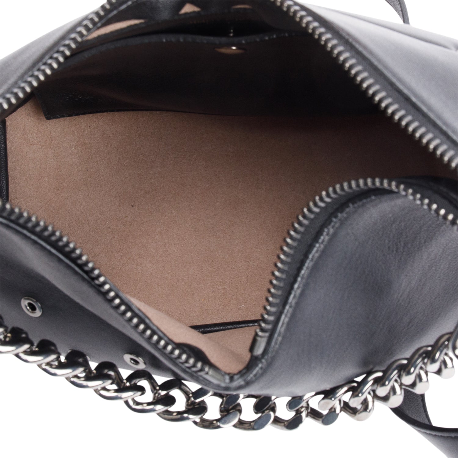 Jimmy Choo Black Leather Grommet Mini Raven Hobo Bag