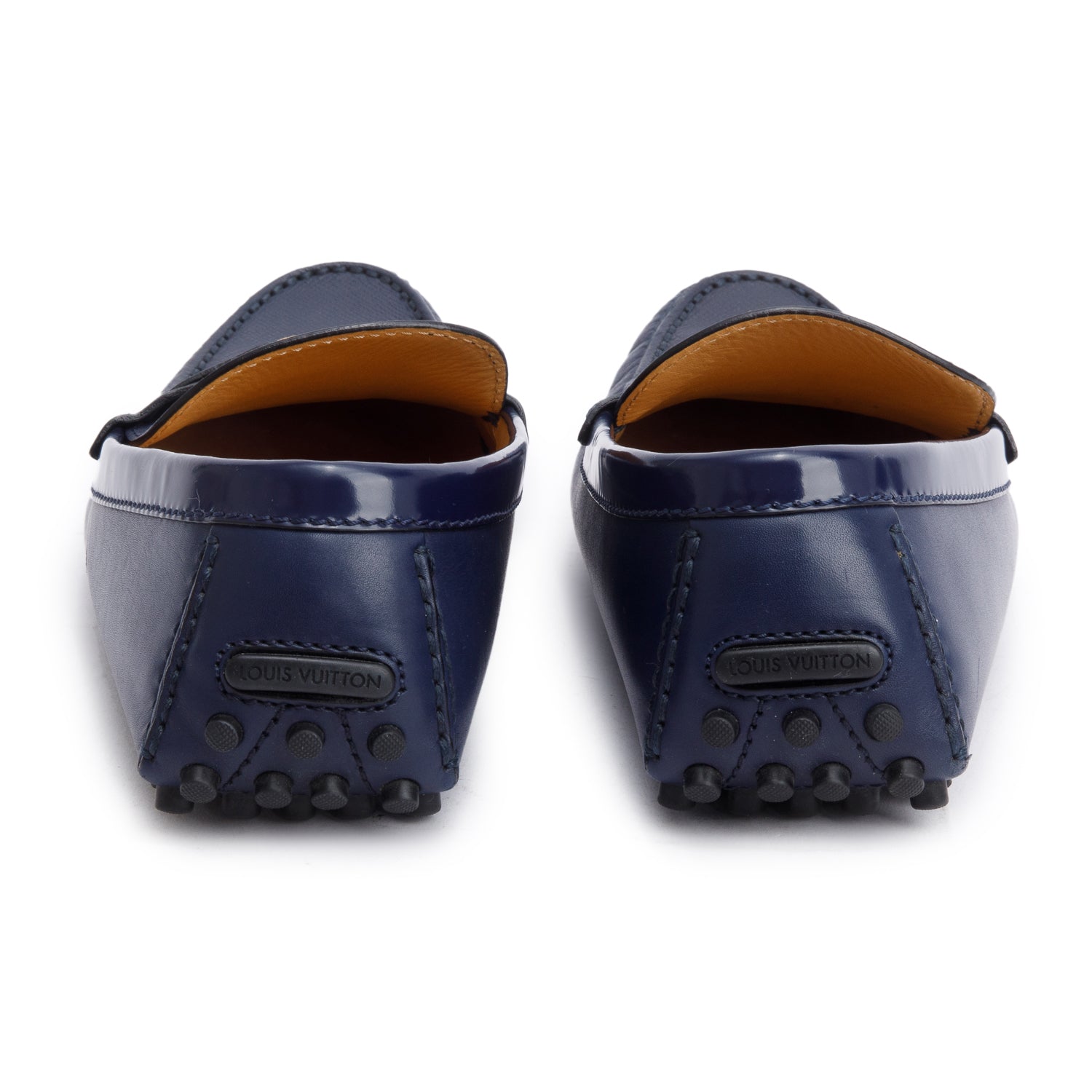 Louis Vuitton 2021 Blue Leather Men's Hockenheim Moccasin Loafers, Men's Size 8.5