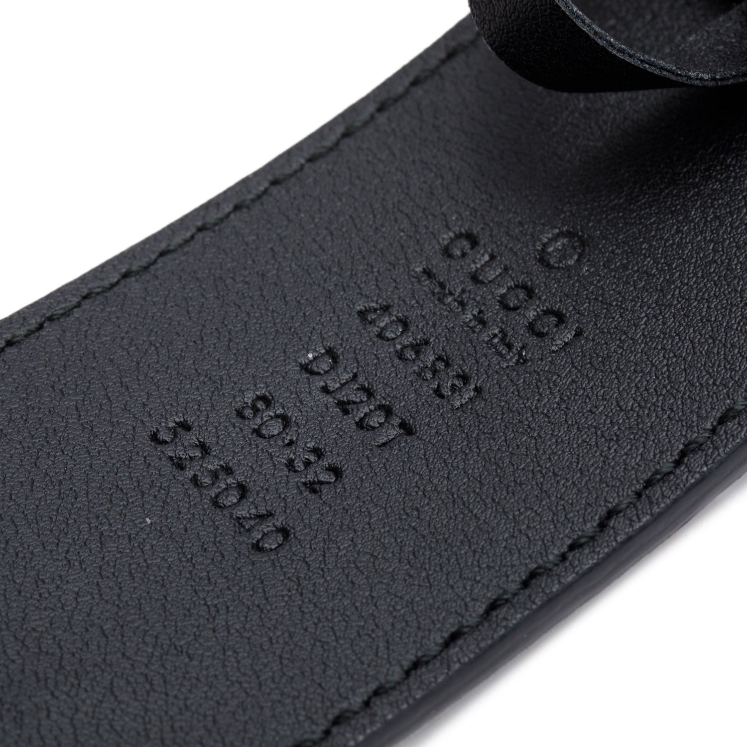 Gucci GG Marmont Black Wide Leather Belt 80 32