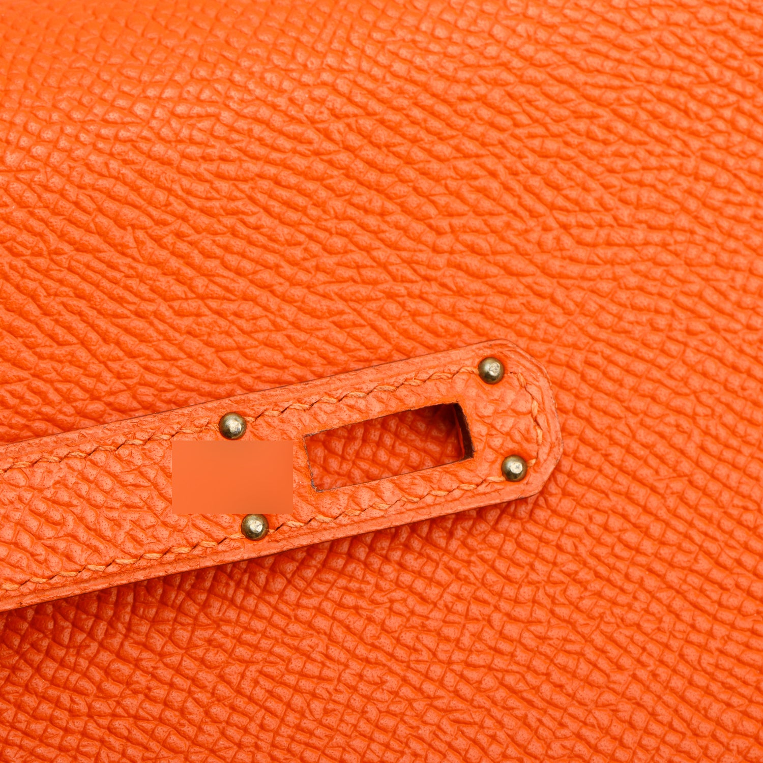 Hermes Orange Epsom Leather Classic Kelly Longue Wallet