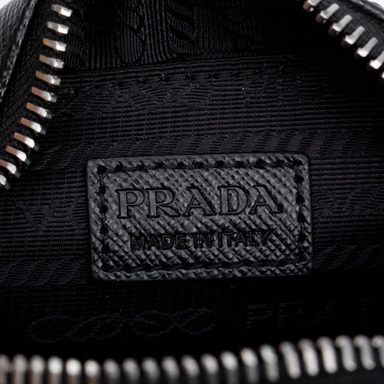 Prada Black Saffiano Leather Mini Pouch