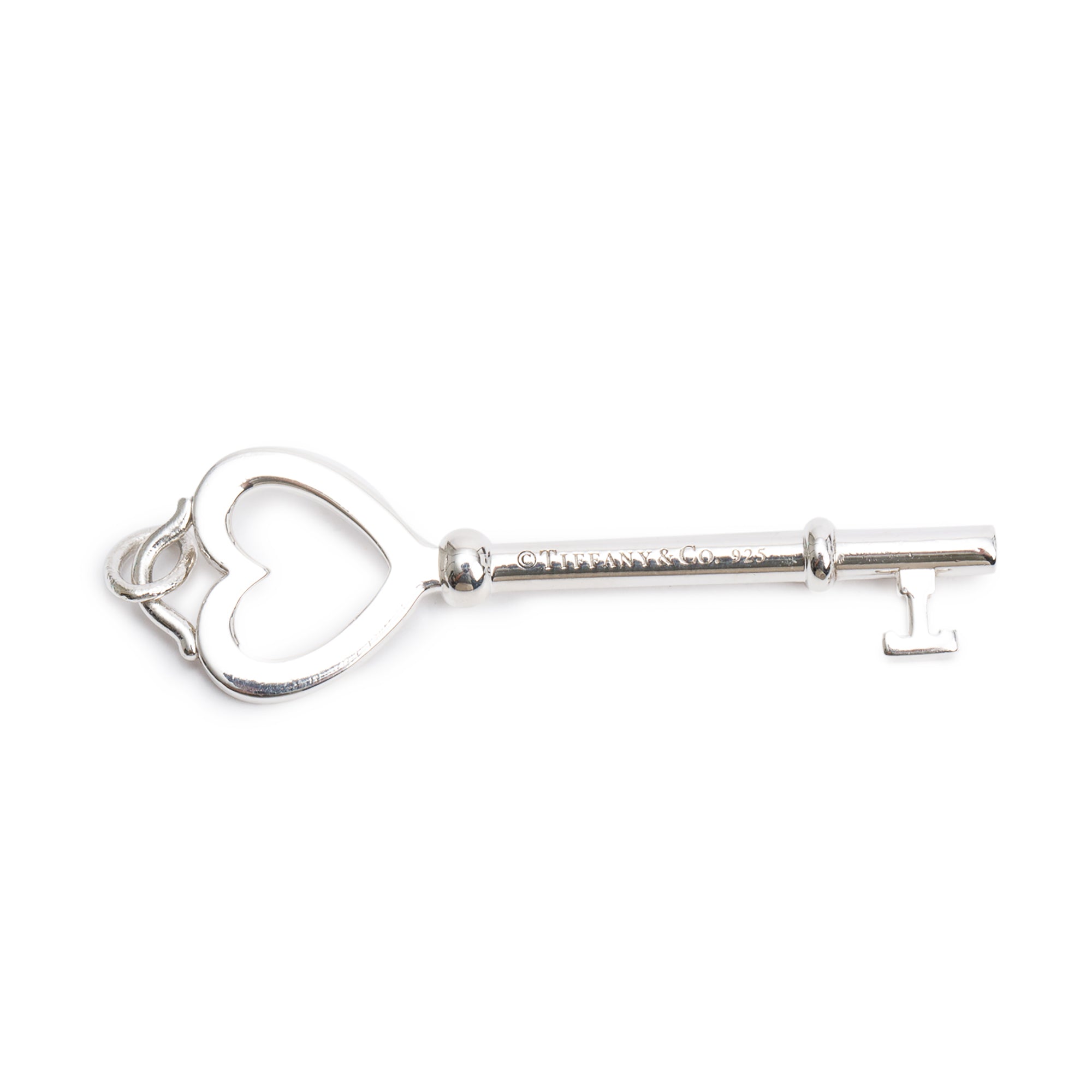 Tiffany & Co. Sterling Silver Large Heart Key Pendant