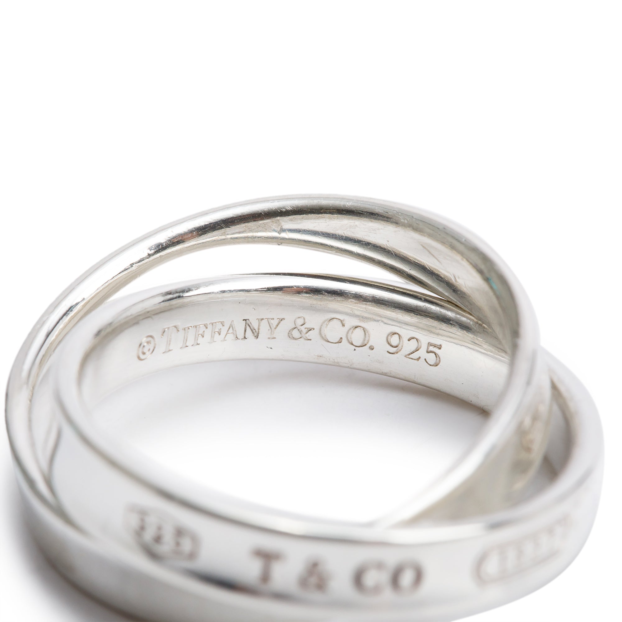 Tiffany & Co. Sterling Silver 1837 Interlocking Circles Ring, Size 5.5