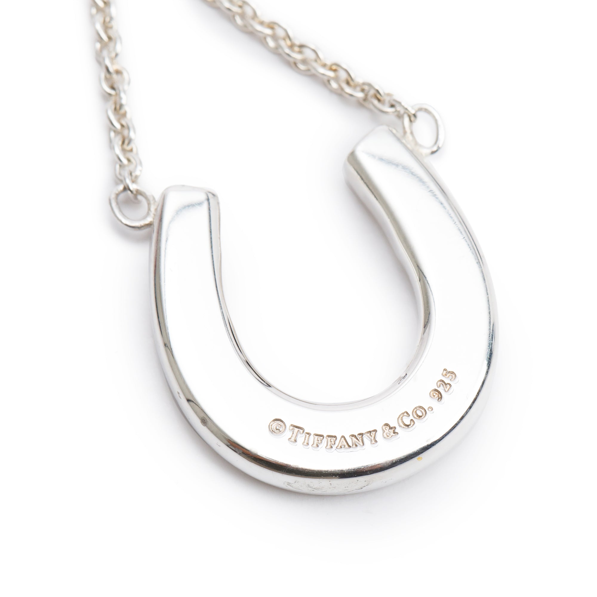 Tiffany & Co. Sterling Silver Horseshoe Pendant Necklace