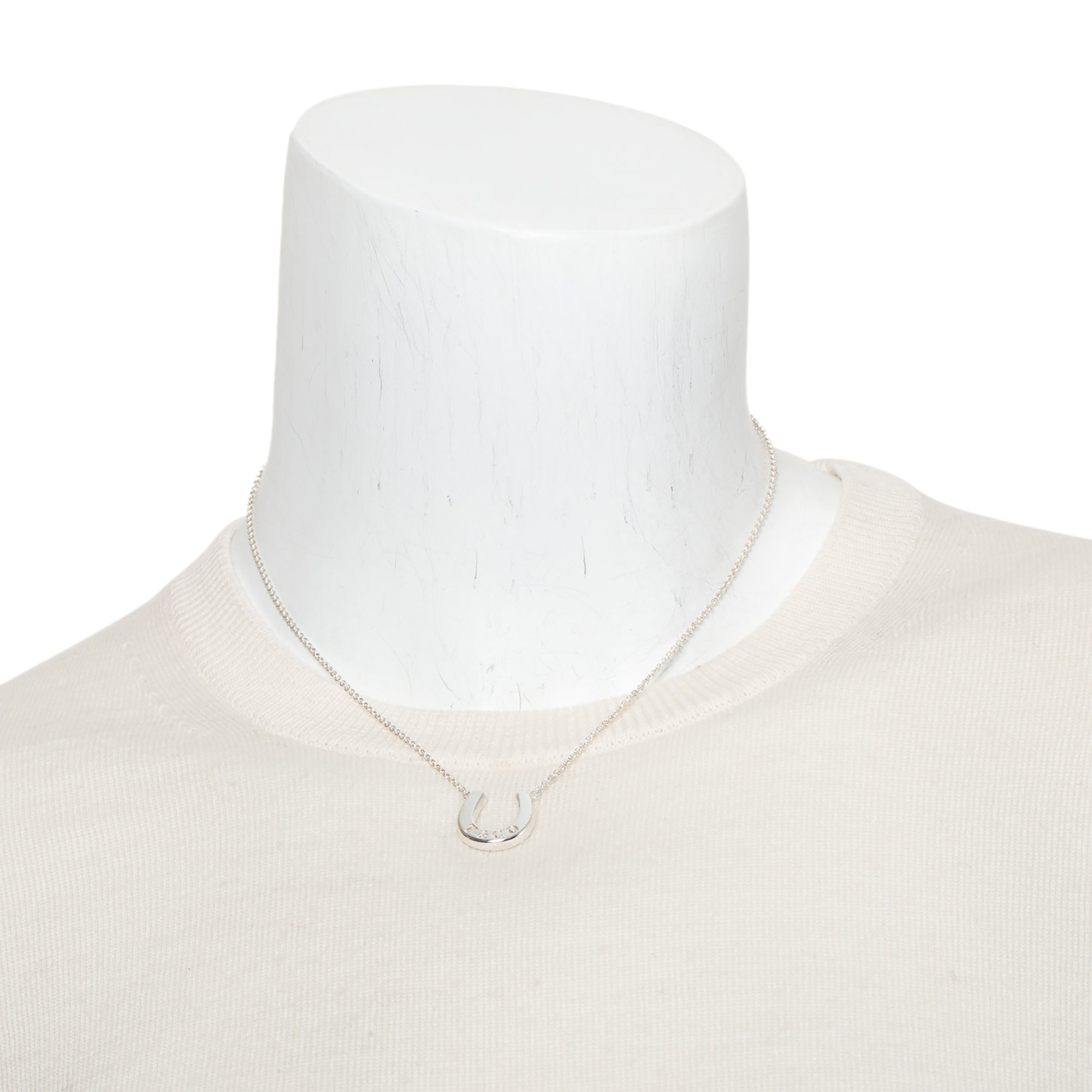 Tiffany & Co. Sterling Silver Horseshoe Pendant Necklace
