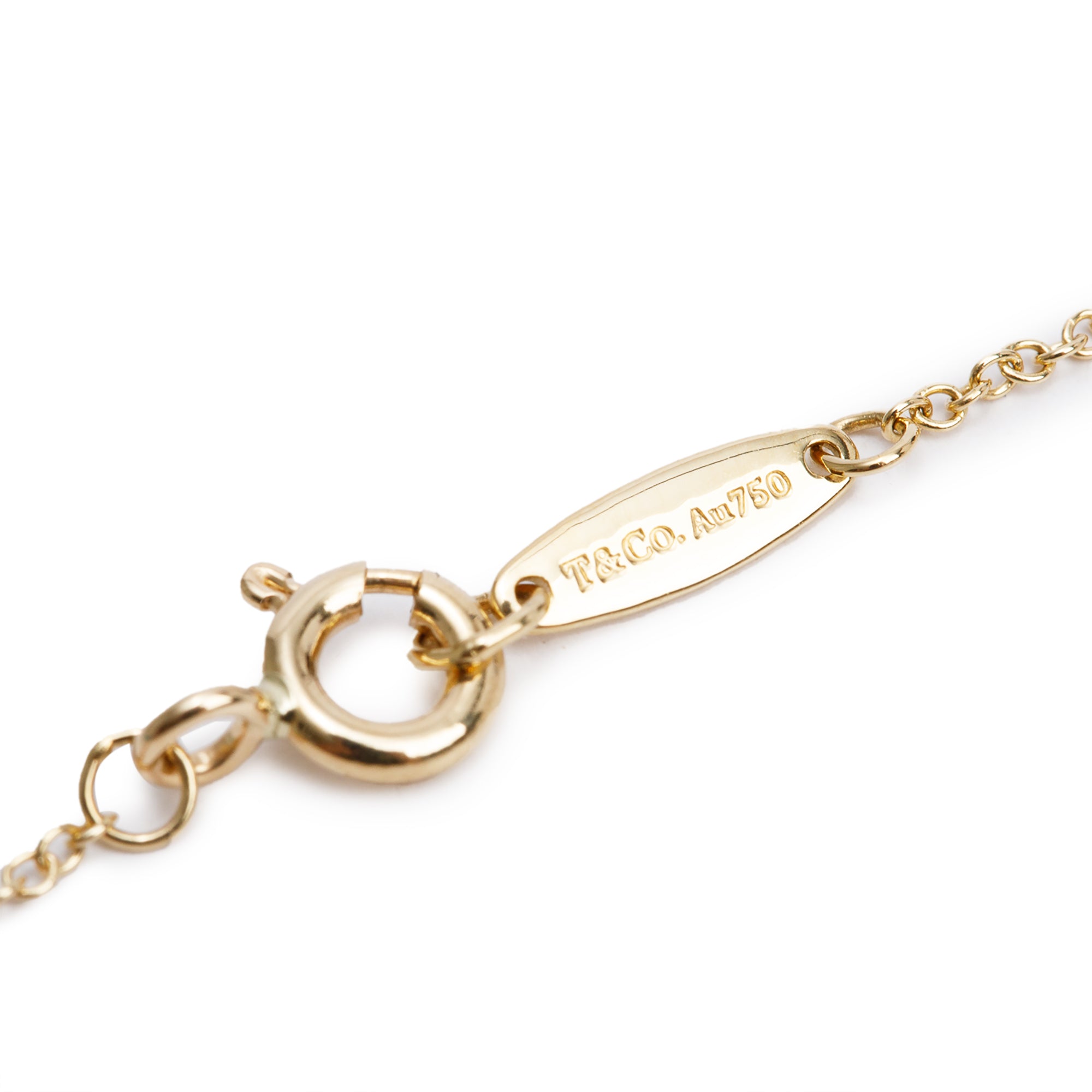 Tiffany & Co. Elsa Peretti 18k Yellow Gold Diamonds by the Yard Bracelet w/ Box