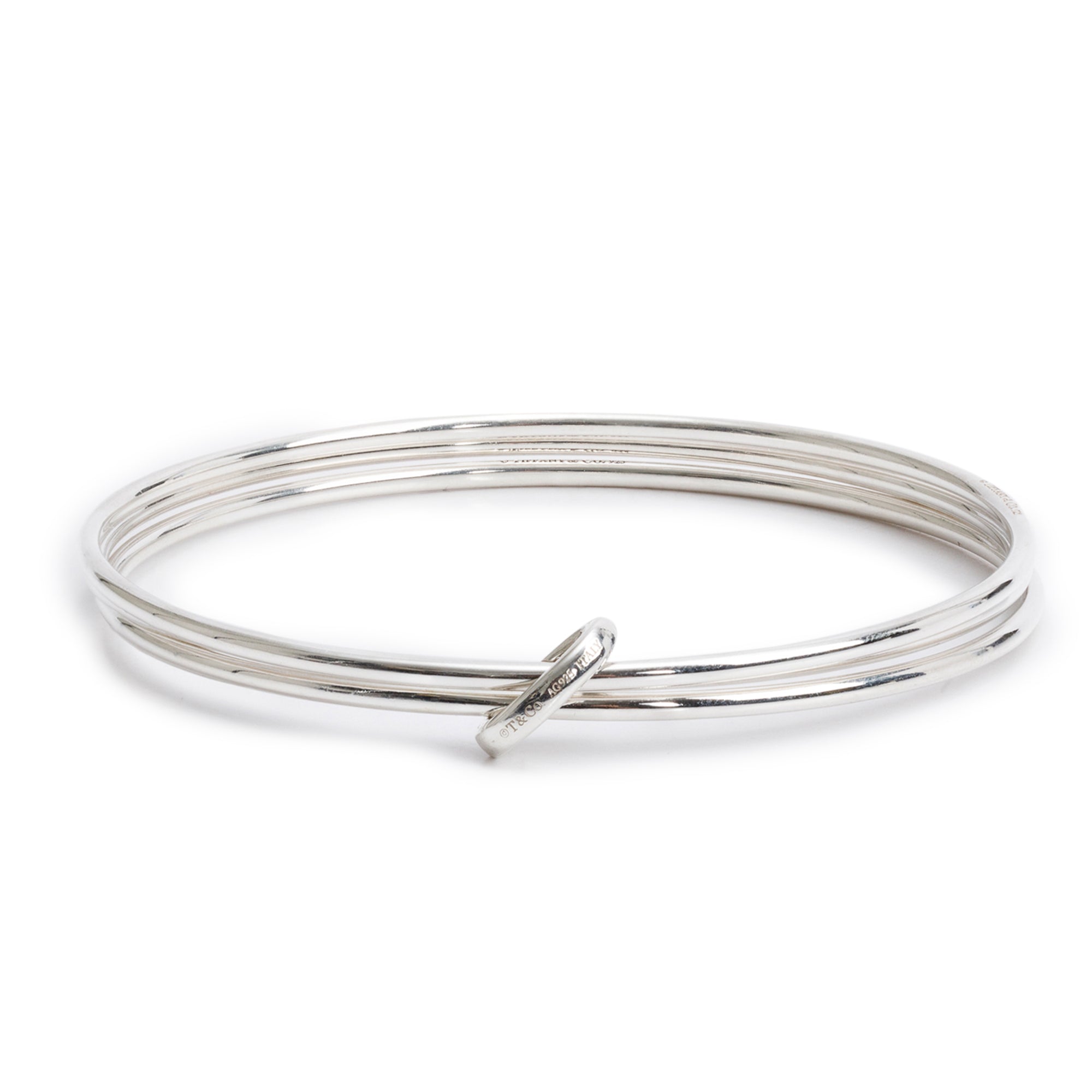 Tiffany & Co. Sterling Silver Triple Bangle Bracelet