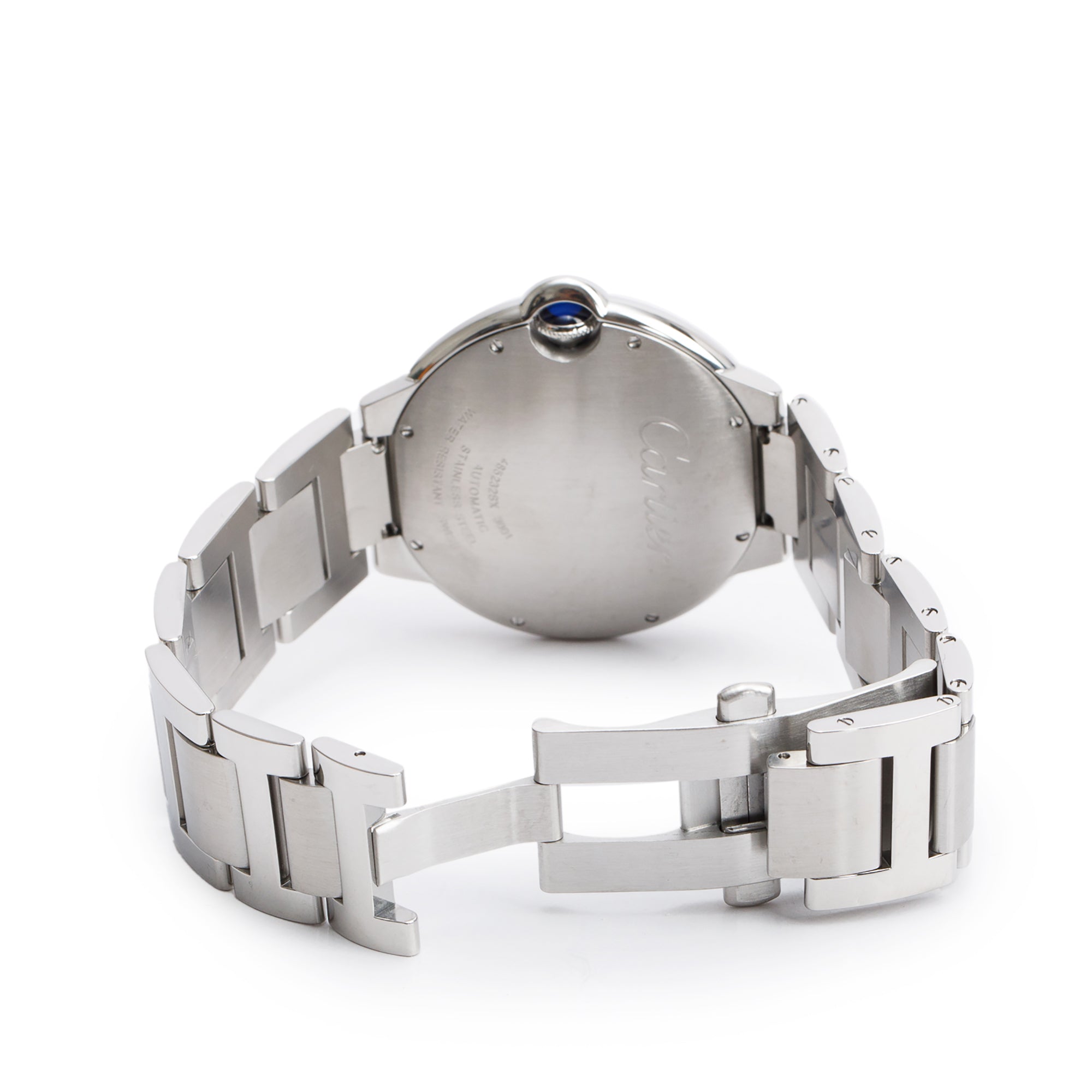 Cartier Stainless Steel Ballon Bleu de Cartier 42 MM Automatic Watch 3001 w/ Box, Papers, Service Receipt & Extra Strap