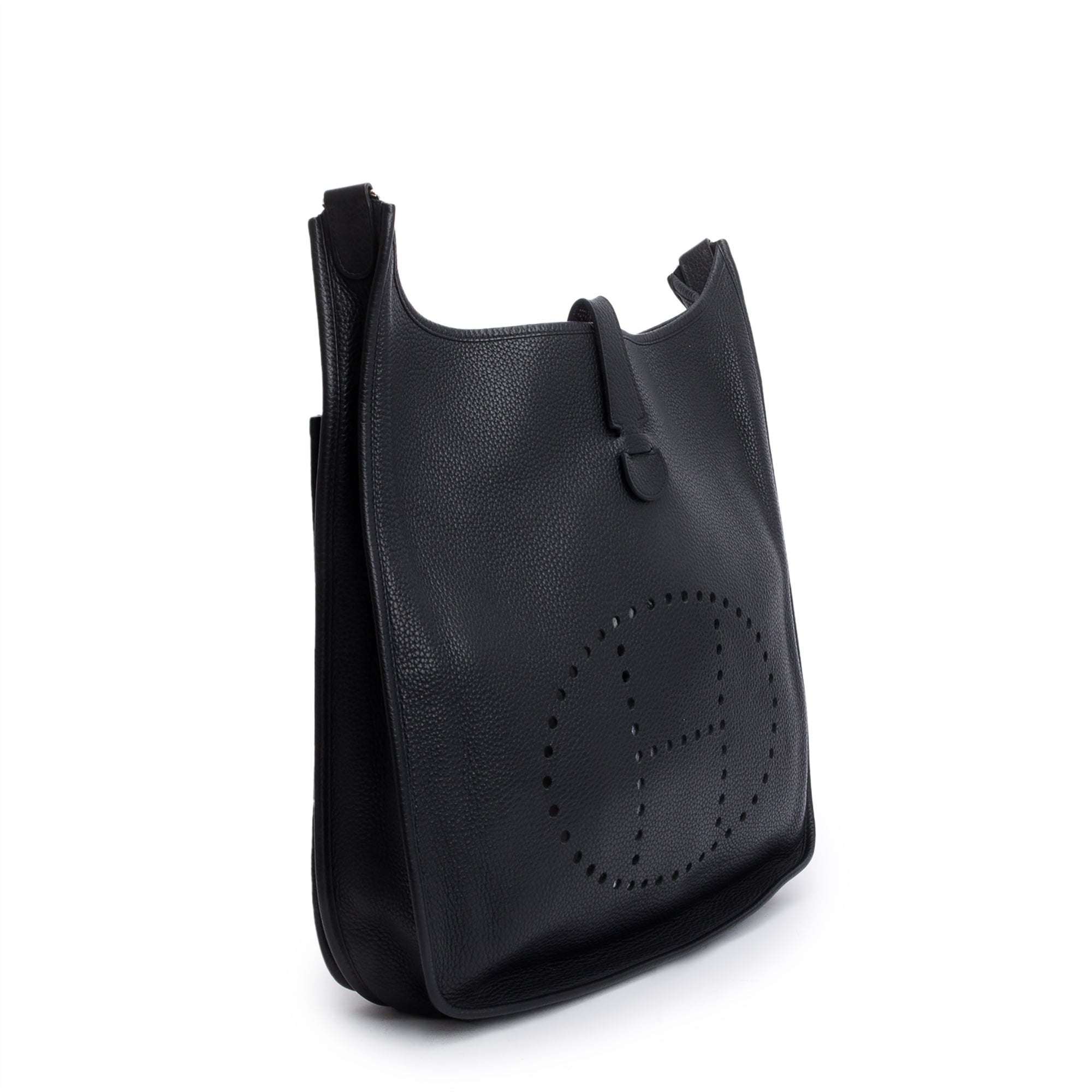 Hermes Noir Taurillon Clemence Evelyne III TGM