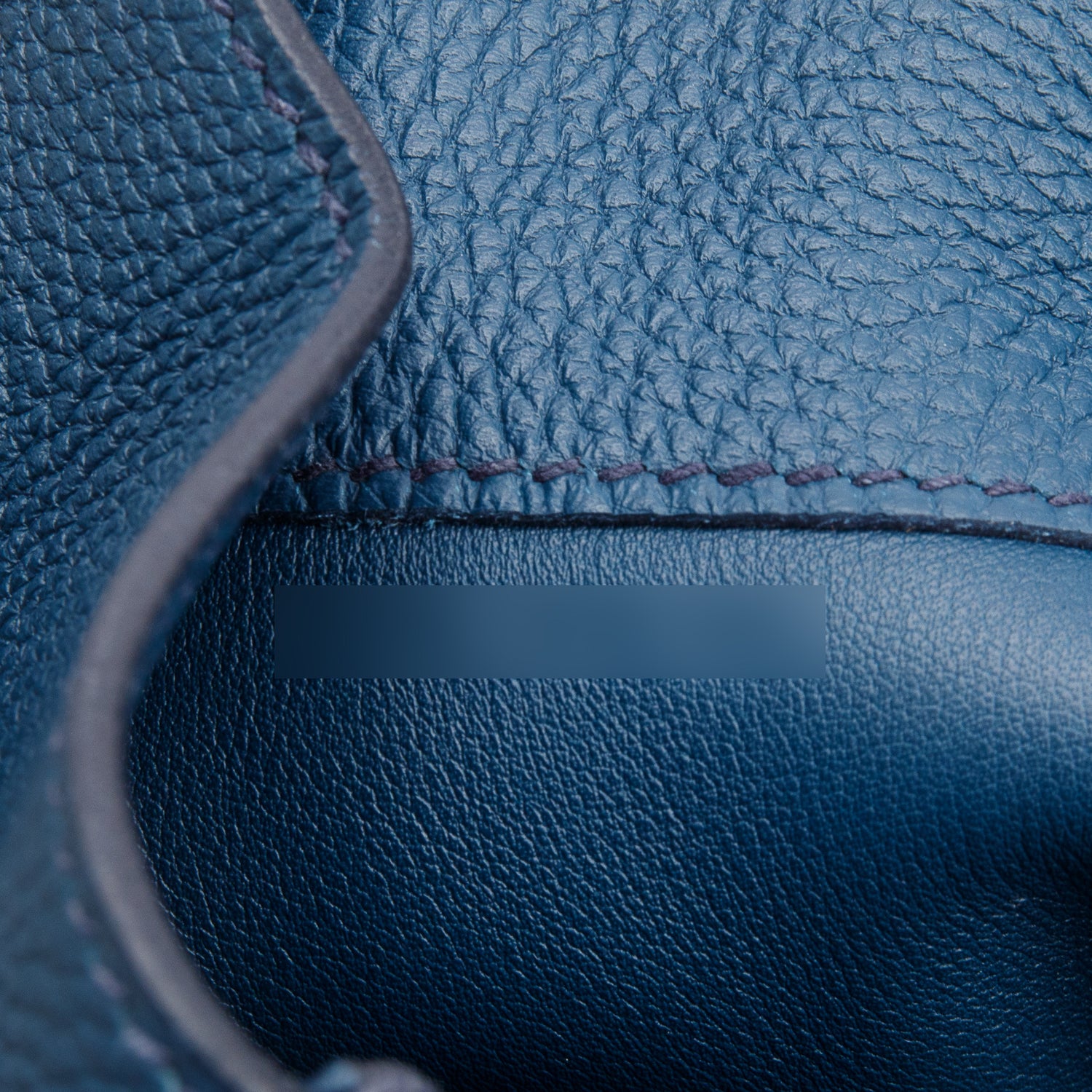 Hermes Bleu Colvert Togo Leather Endless Road HAC Birkin 50