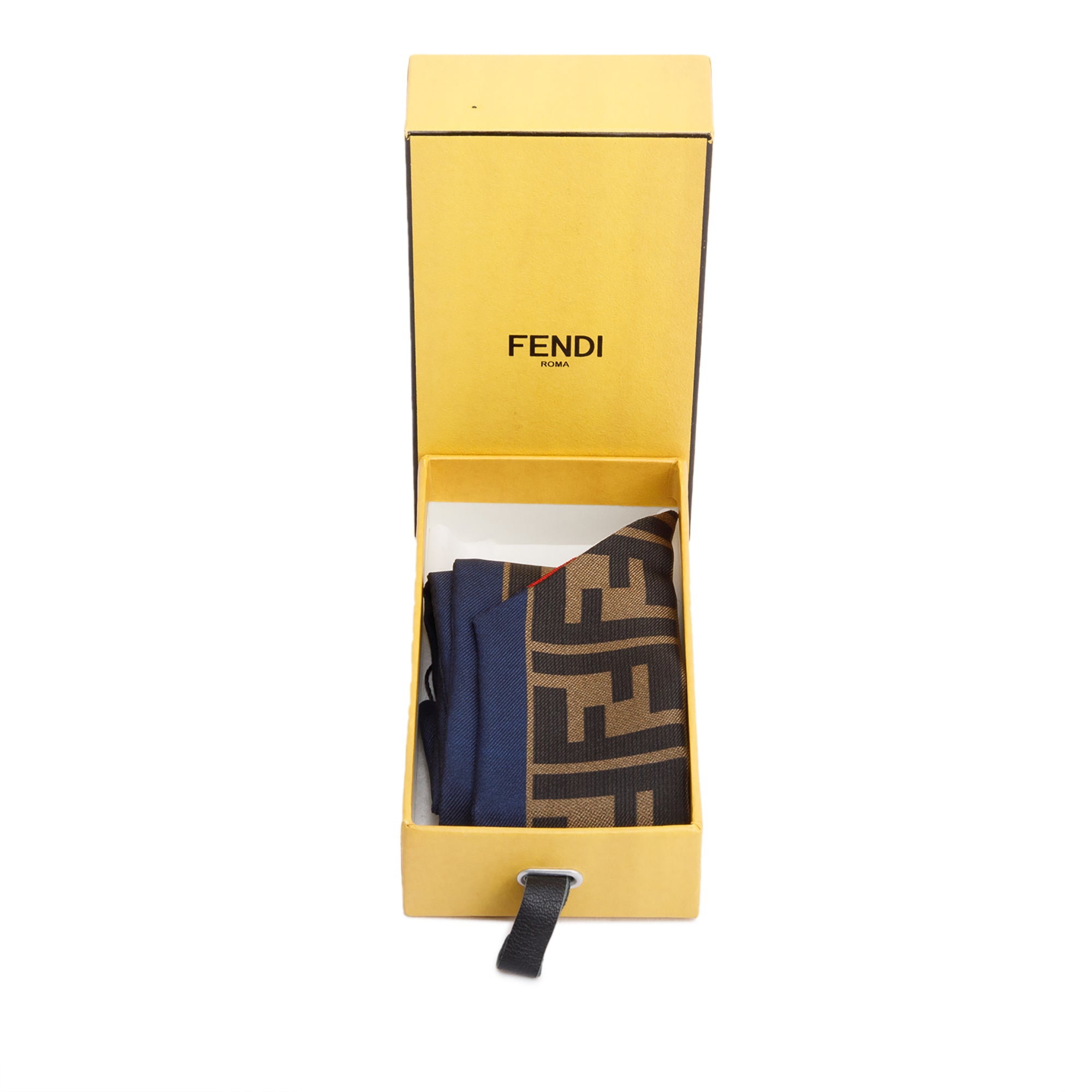 Fendi x Fila White/FF Zucca Print Silk Wrappy Bandeau w/ Box