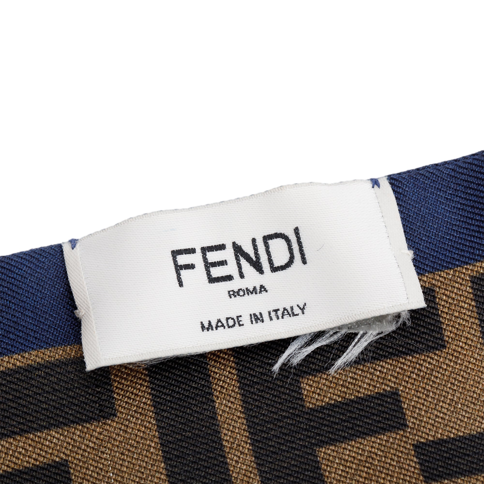 Fendi x Fila White/FF Zucca Print Silk Wrappy Bandeau w/ Box