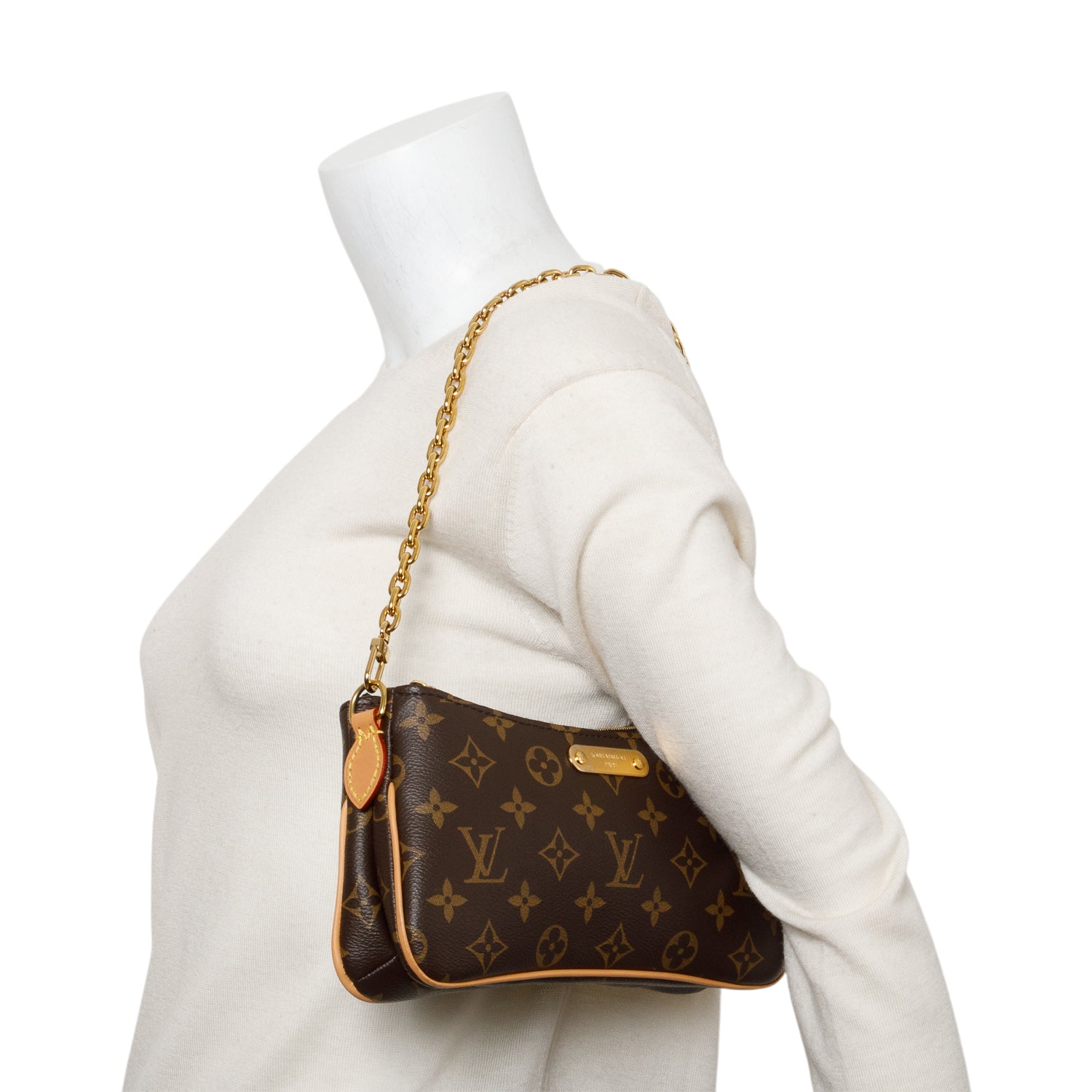 Louis Vuitton Monogram Liv Pochette w/ Straps & Box