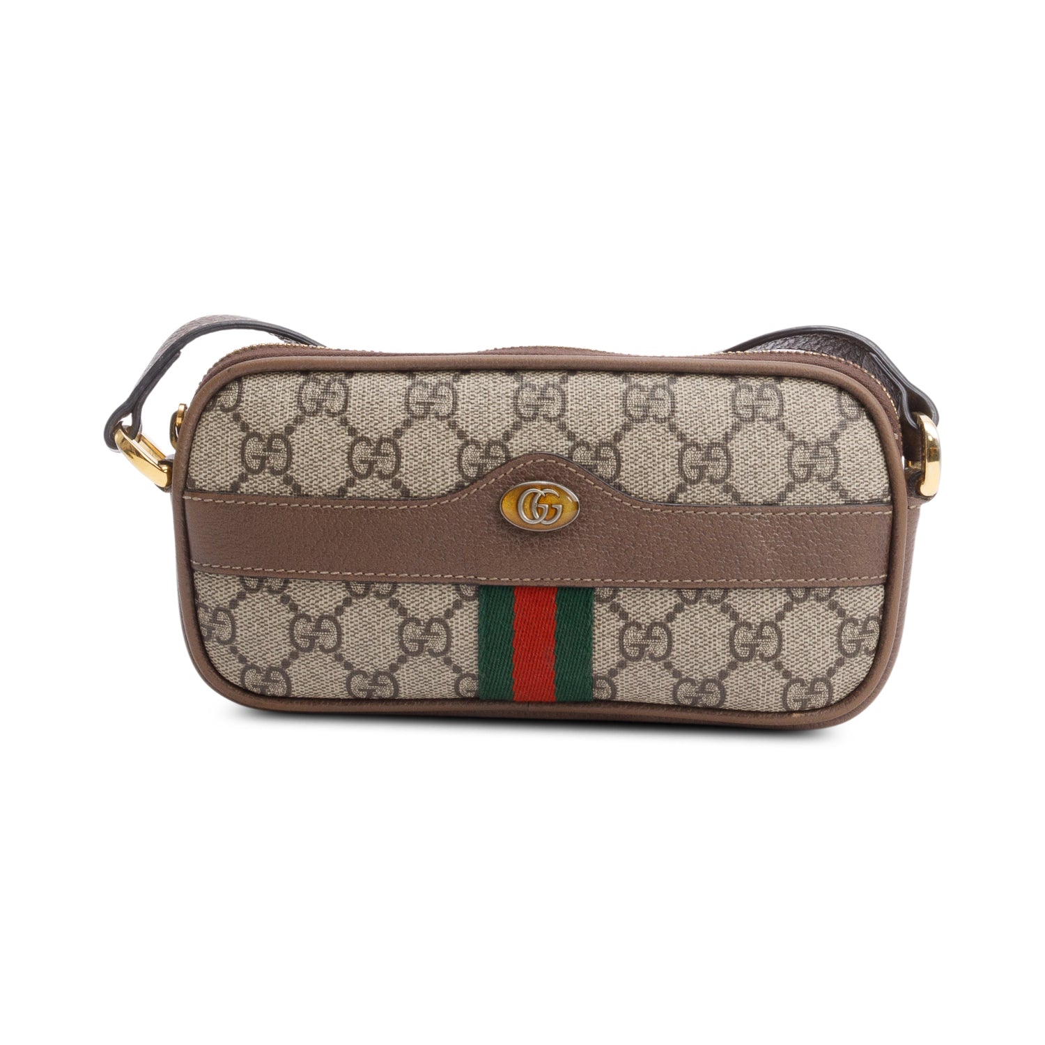 Gucci Beige GG Supreme Ophidia Mini w/ Box