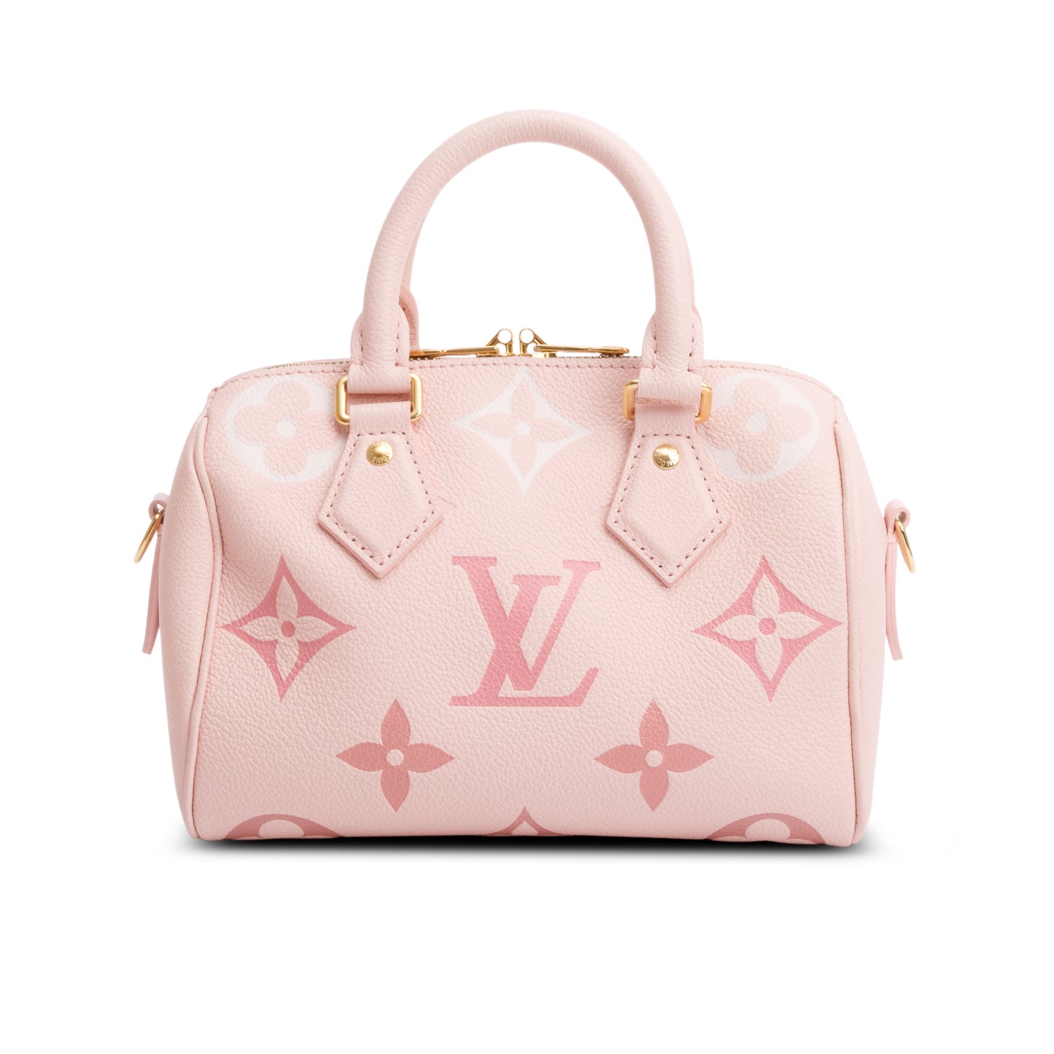 Louis Vuitton 2023 Monogram Giant Empreinte Leather Speedy Bandouliere 20 w/ Strap, Box & Receipt