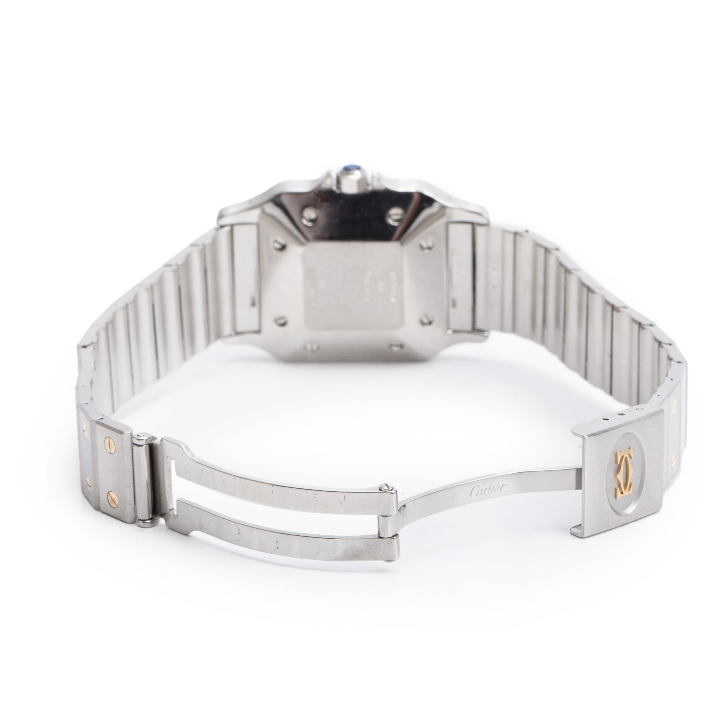 Cartier Stainless Steel & 18k Yellow Gold Santos De Cartier Automatic Watch, Large Model 1172961