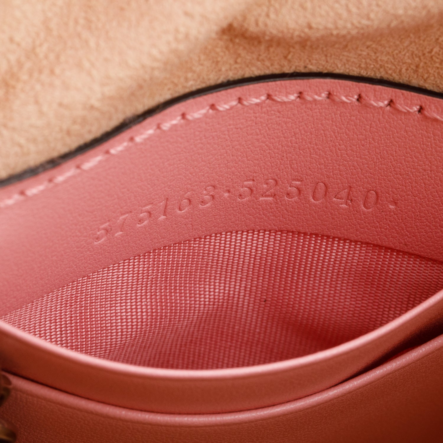 Gucci Pink Calfskin Leather GG Marmont Mini Bucket Bag w/ Box