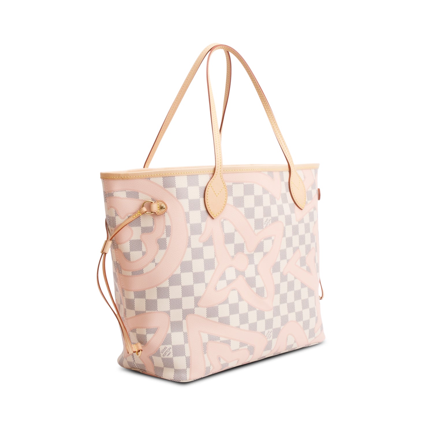 Louis Vuitton Damier Azur Tahitienne Neverfull MM w/ Pouch & Box