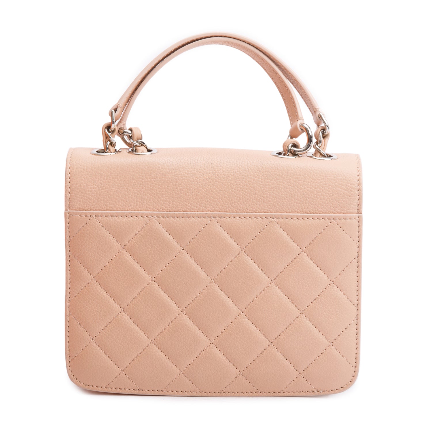 Chanel Pink Caviar Leather Mini CC Box Flap Bag w/ Authenticity Card