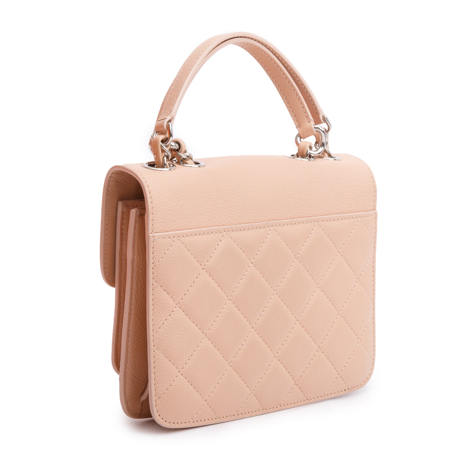 Chanel Pink Caviar Leather Mini CC Box Flap Bag w/ Authenticity Card