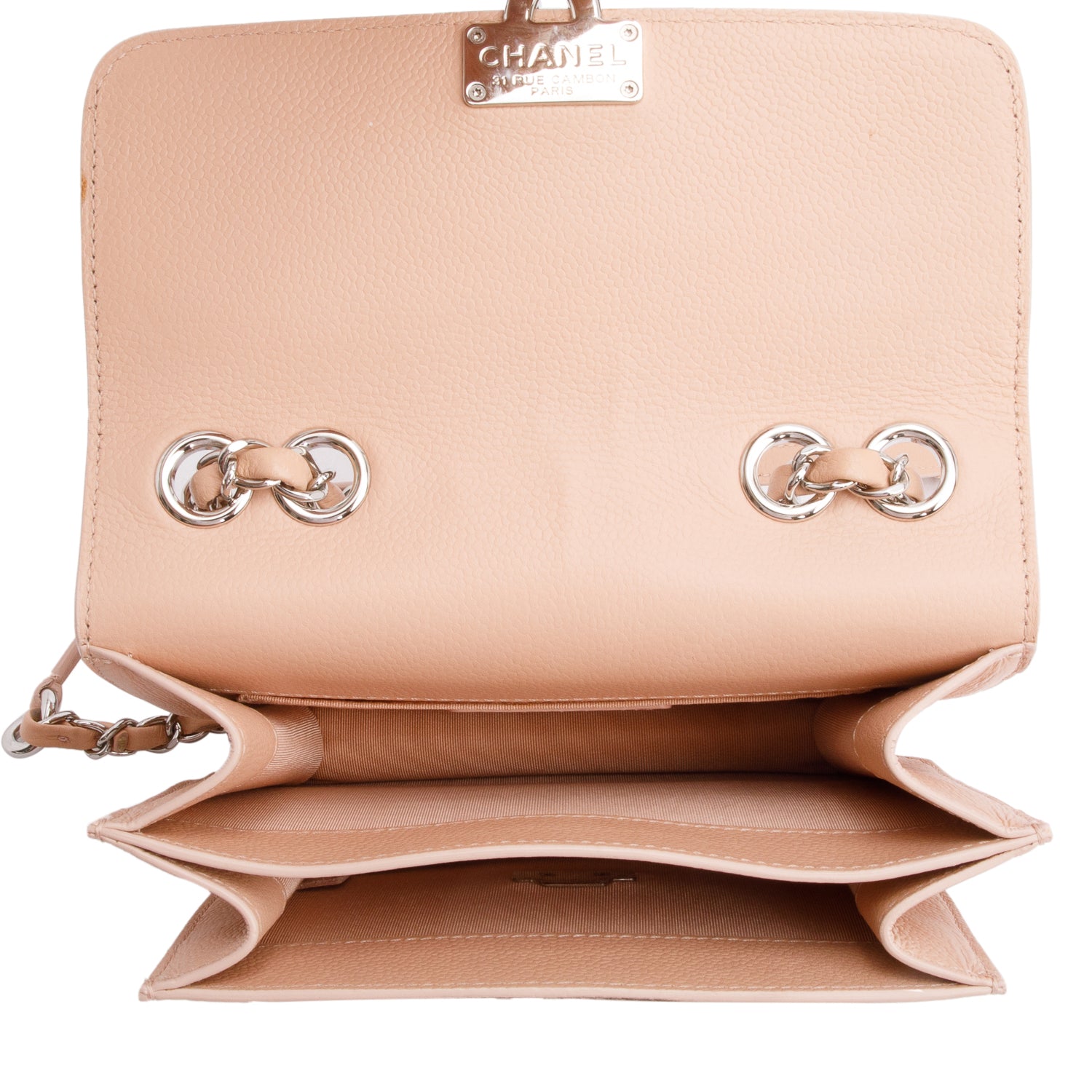 Chanel Pink Caviar Leather Mini CC Box Flap Bag w/ Authenticity Card