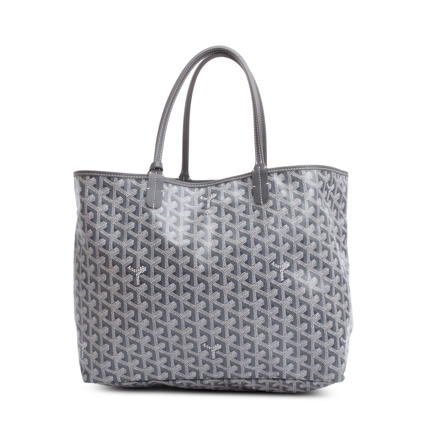Goyard Grey Monogram Canvas Saint Louis Tote PM w/ Pouch