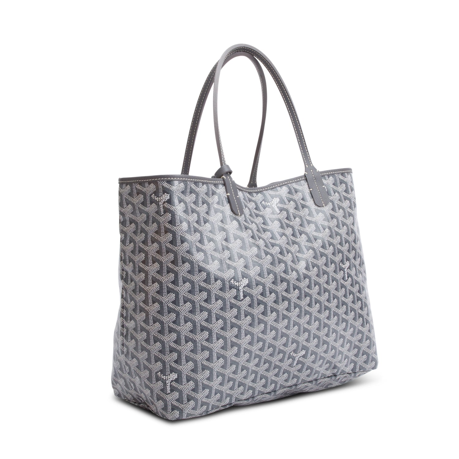 Goyard Grey Monogram Canvas Saint Louis Tote PM w/ Pouch