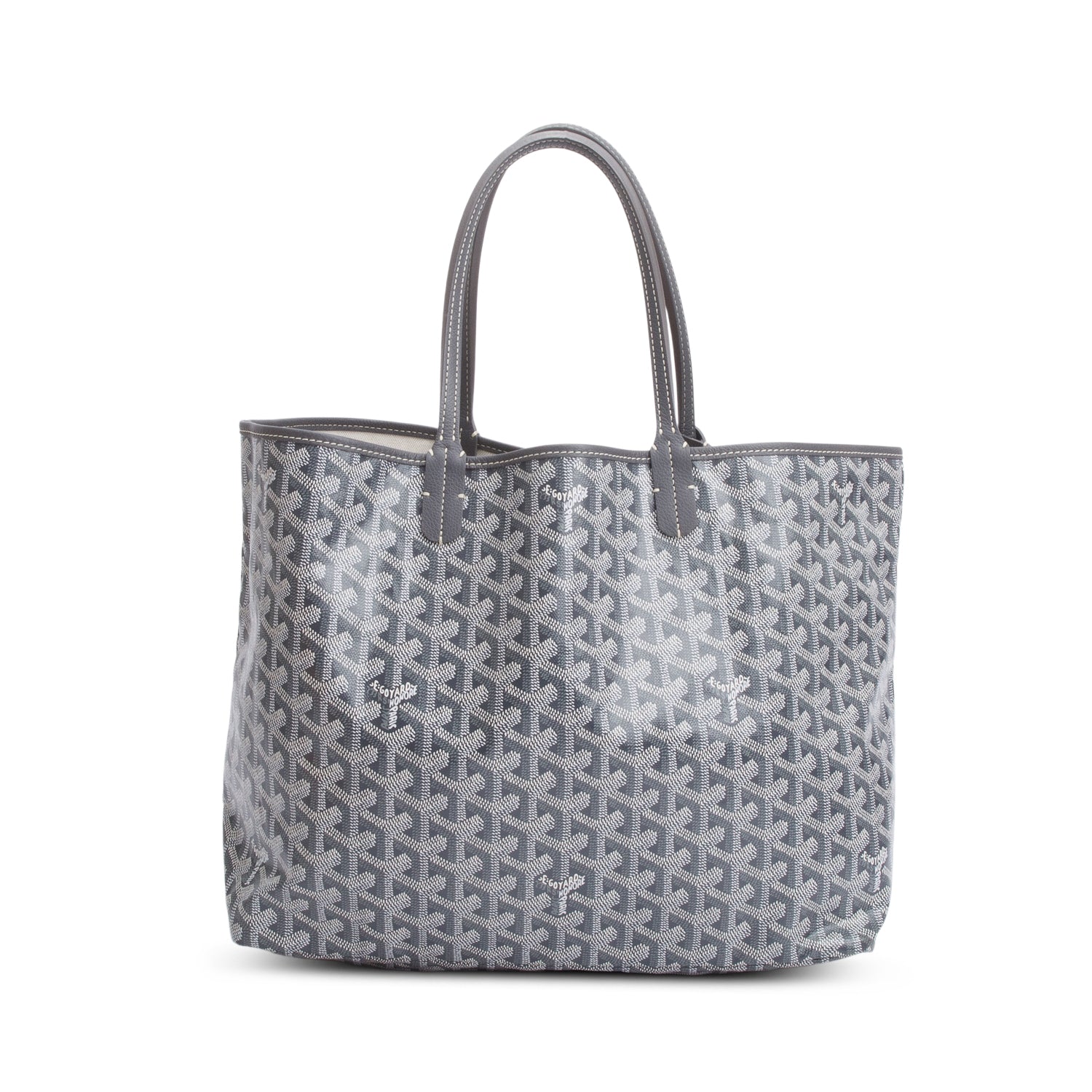 Goyard Grey Monogram Canvas Saint Louis Tote PM w/ Pouch