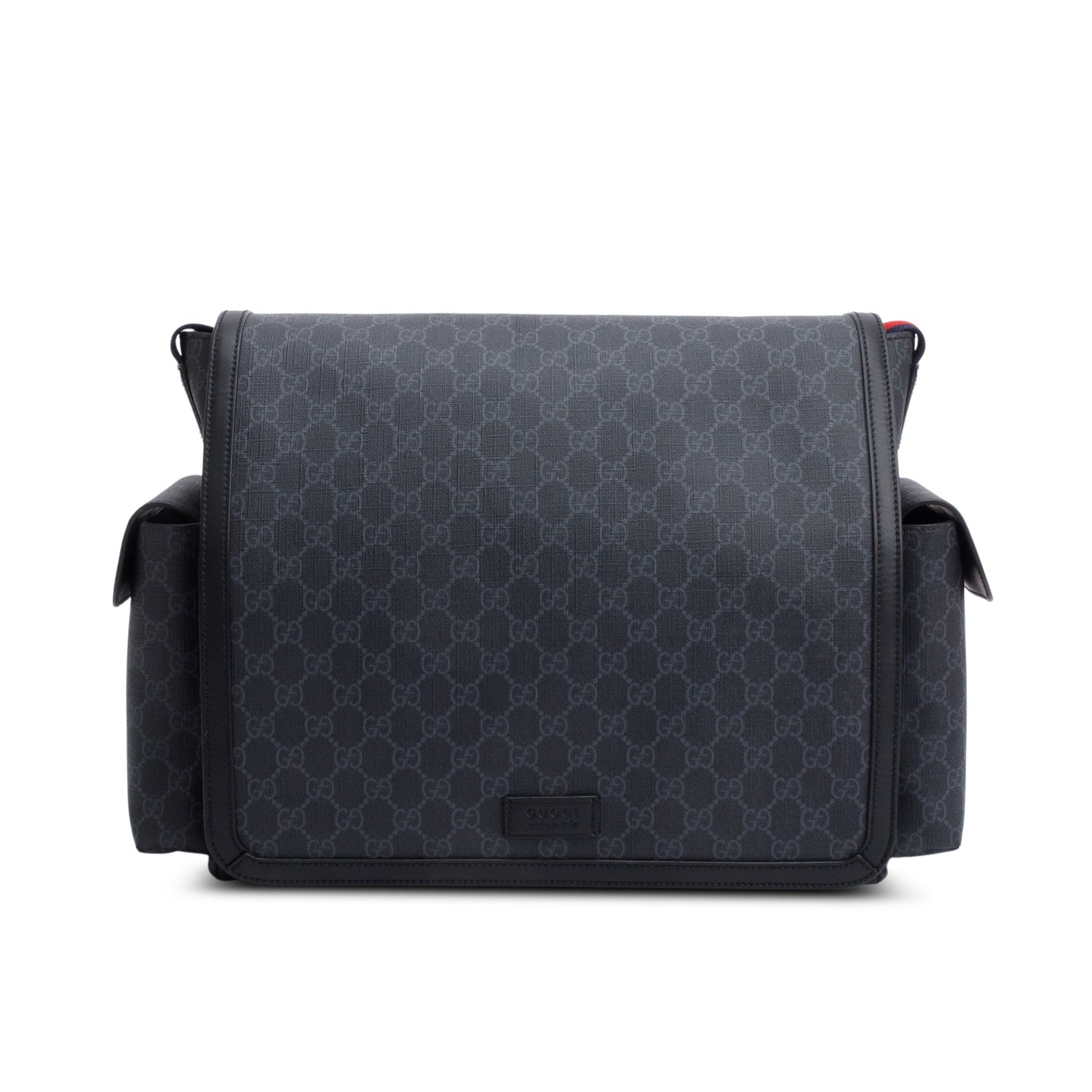 Gucci Black GG Supreme Diaper Bag