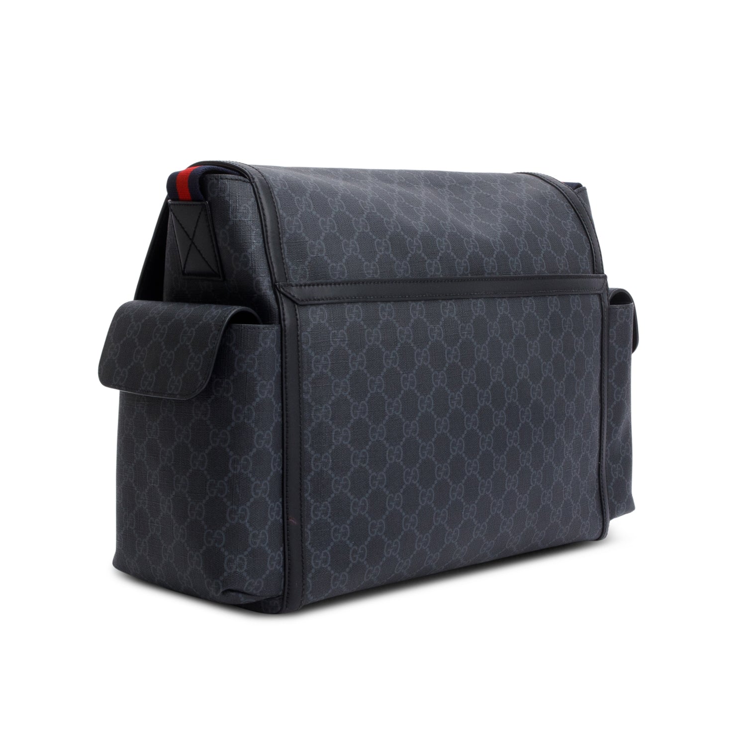 Gucci Black GG Supreme Diaper Bag