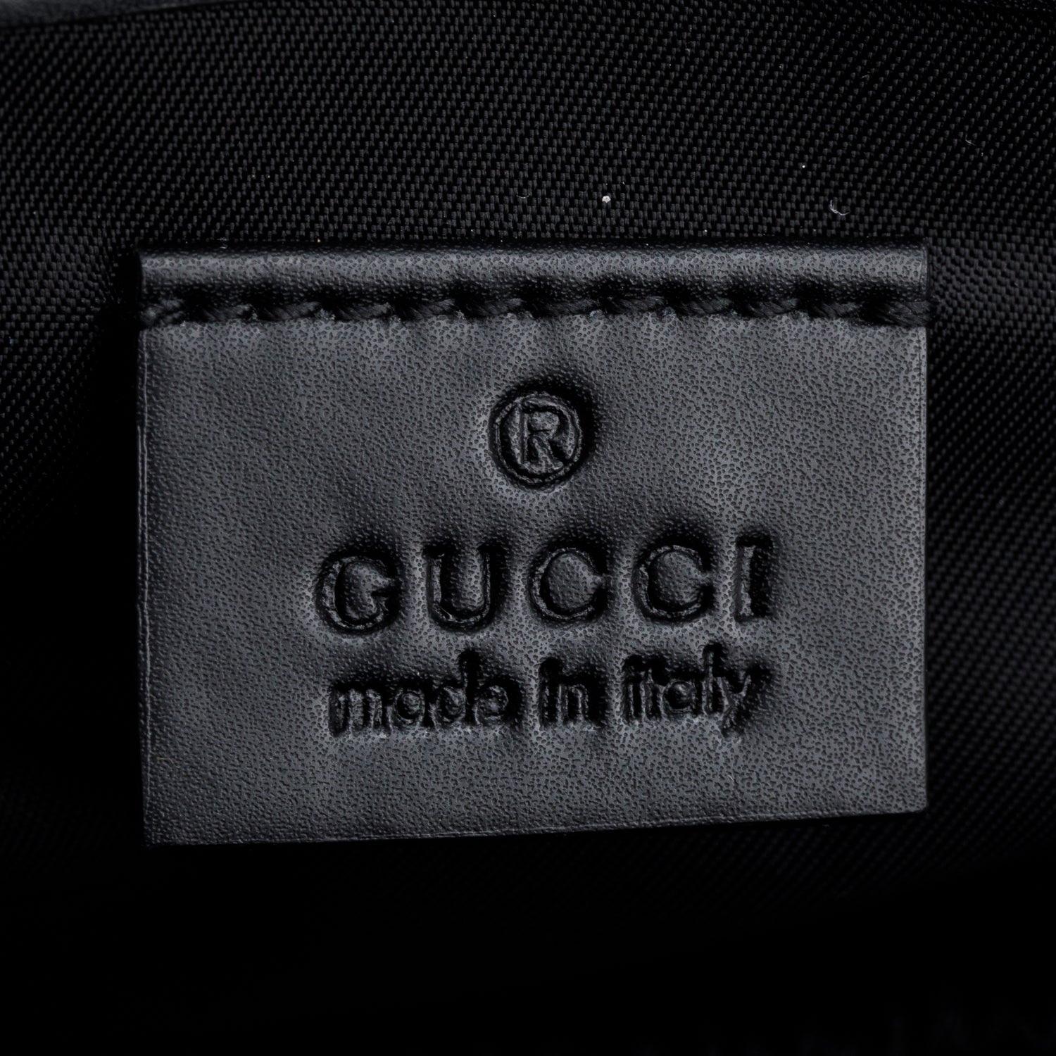 Gucci Black GG Supreme Diaper Bag