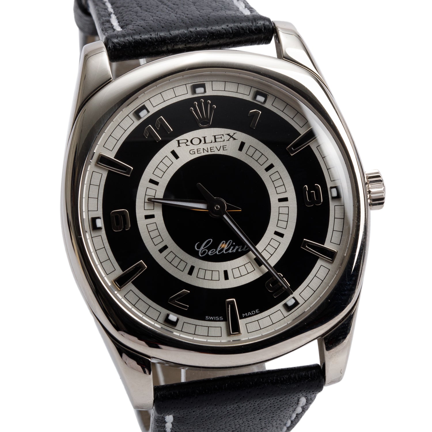 Rolex 18k White Gold Cellini Danaos 38 MM Manual Watch 4243 w/ Box & Papers