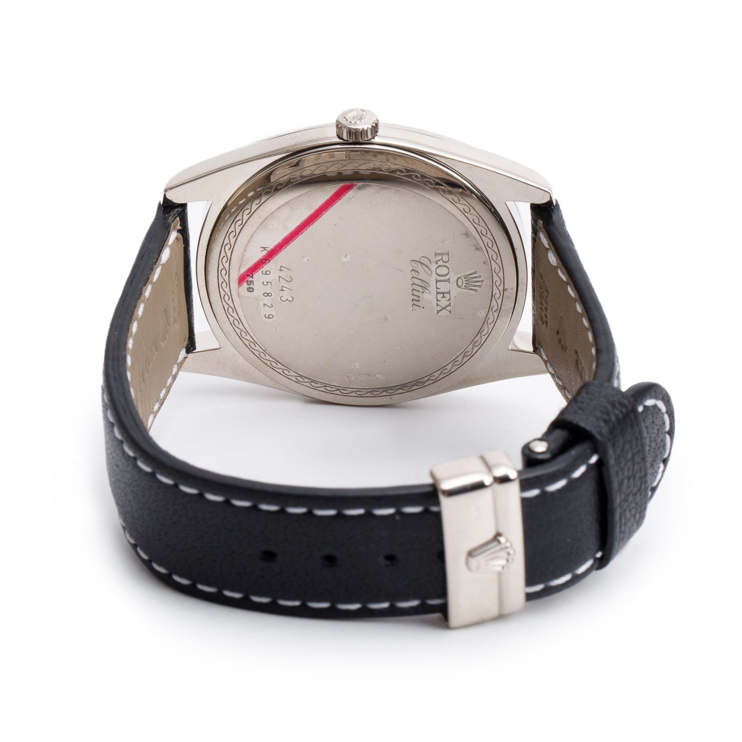 Rolex 18k White Gold Cellini Danaos 38 MM Manual Watch 4243 w/ Box & Papers