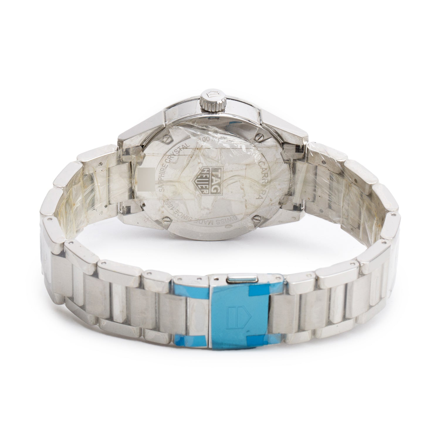 Tag Heuer Stainless Steel Carrera 36 MM Quartz Watch Mother of Pearl Diamond Dial WBG1312 w/ Papers