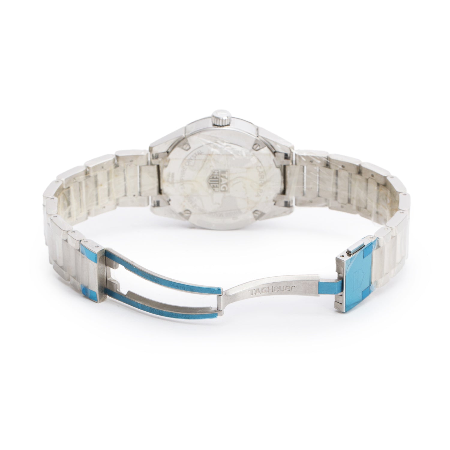 Tag Heuer Stainless Steel Carrera 36 MM Quartz Watch Mother of Pearl Diamond Dial WBG1312 w/ Papers