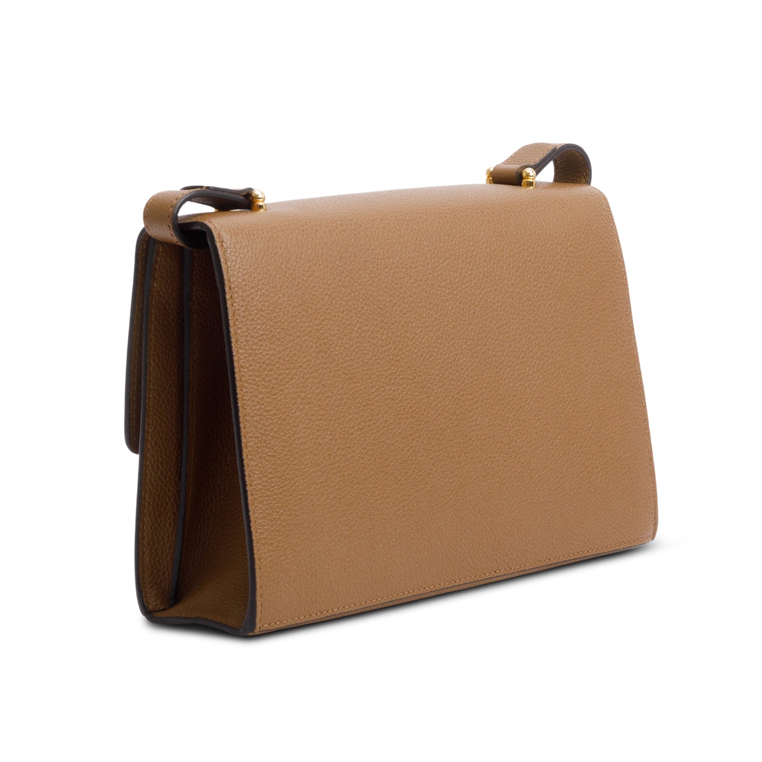 Gucci Brown Calfskin Leather Small Zumi Shoulder Bag