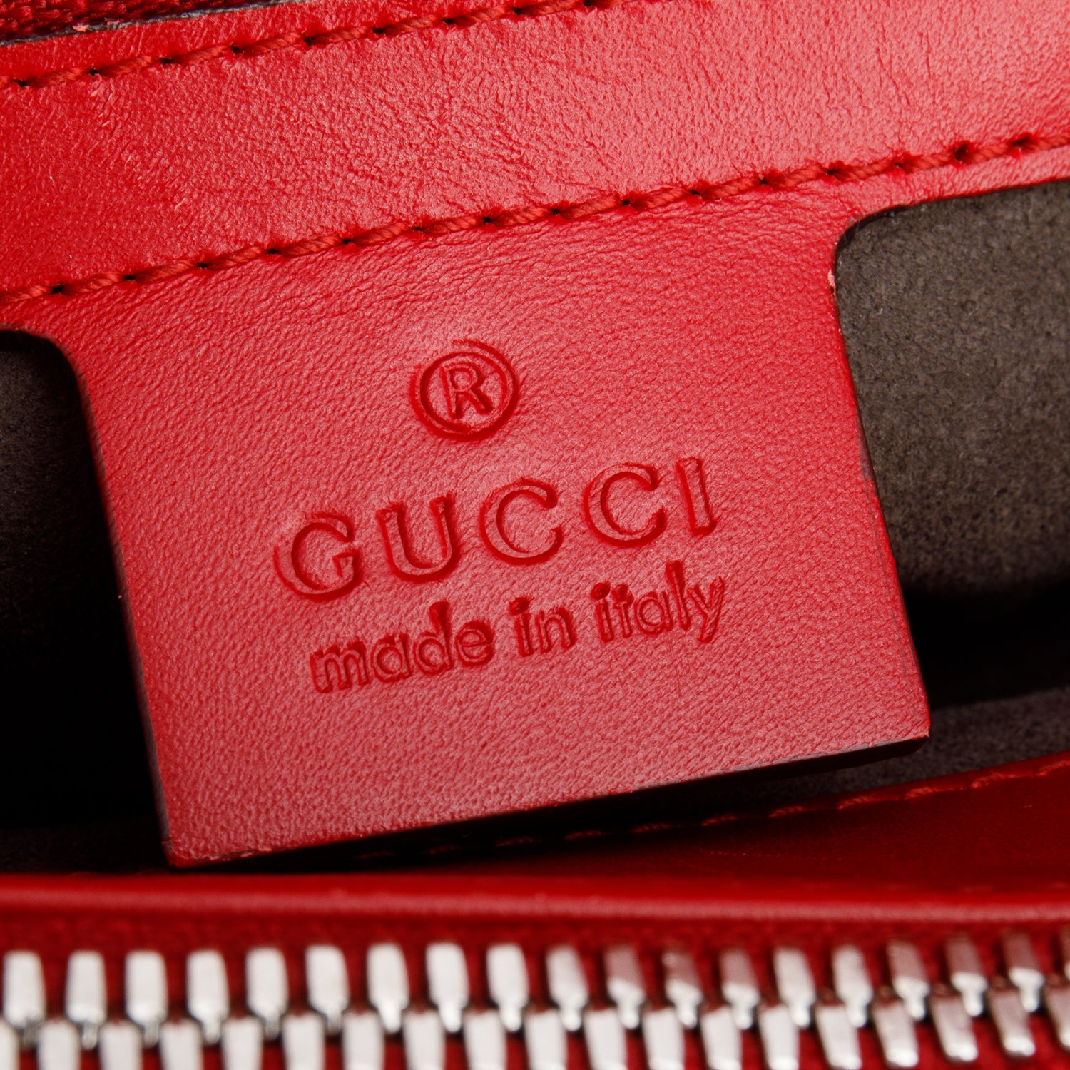 Gucci Red Guccissima Leather Signature Large Convertible Top Handle Tote