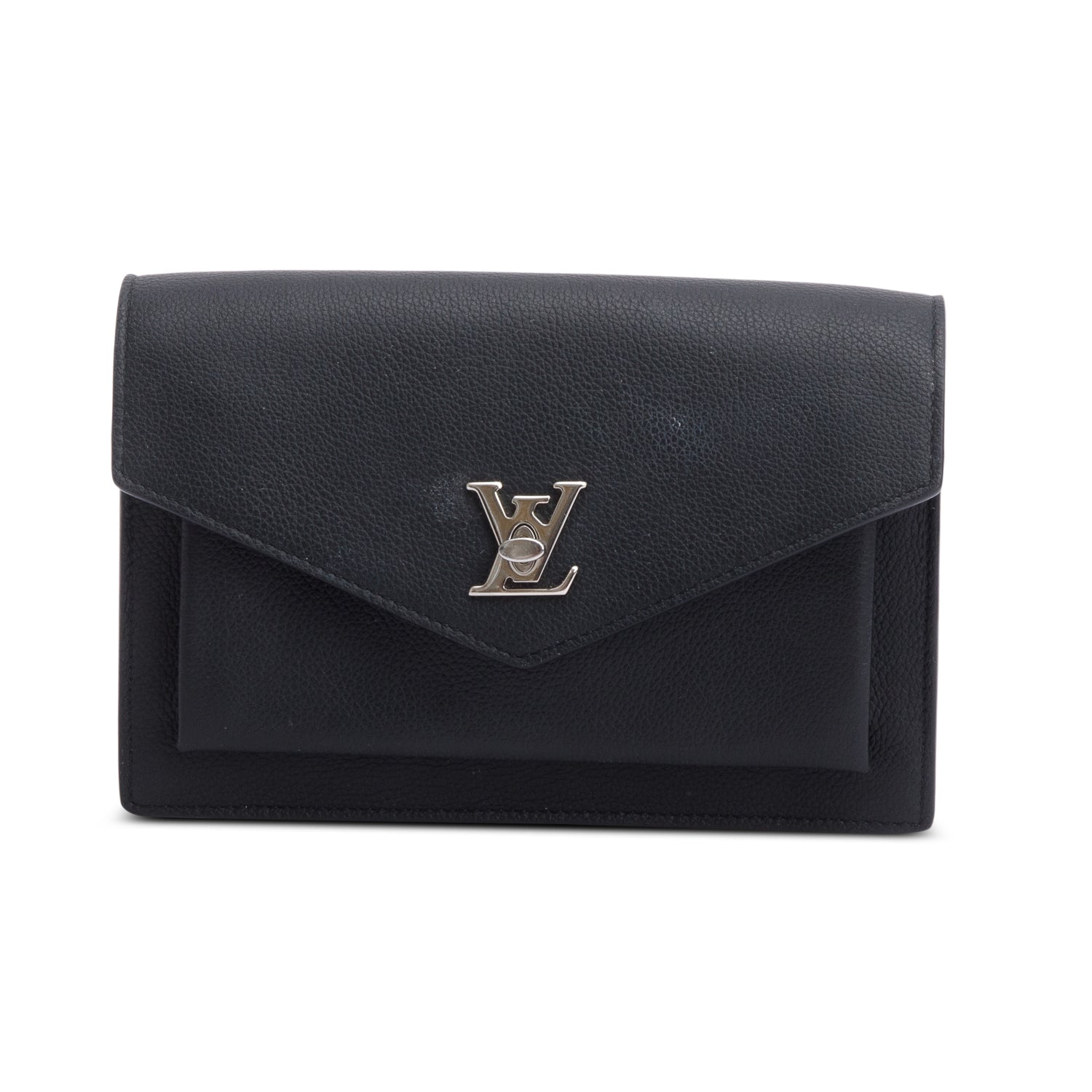 Louis Vuitton Black Leather MyLockMe Chain Bag