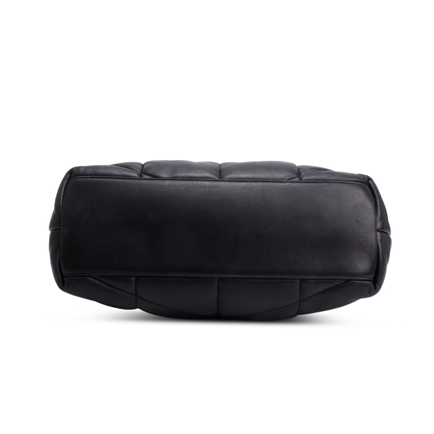 Saint Laurent 2021 Black Nappa Leather Medium Puffer Loulou Shoulder Bag