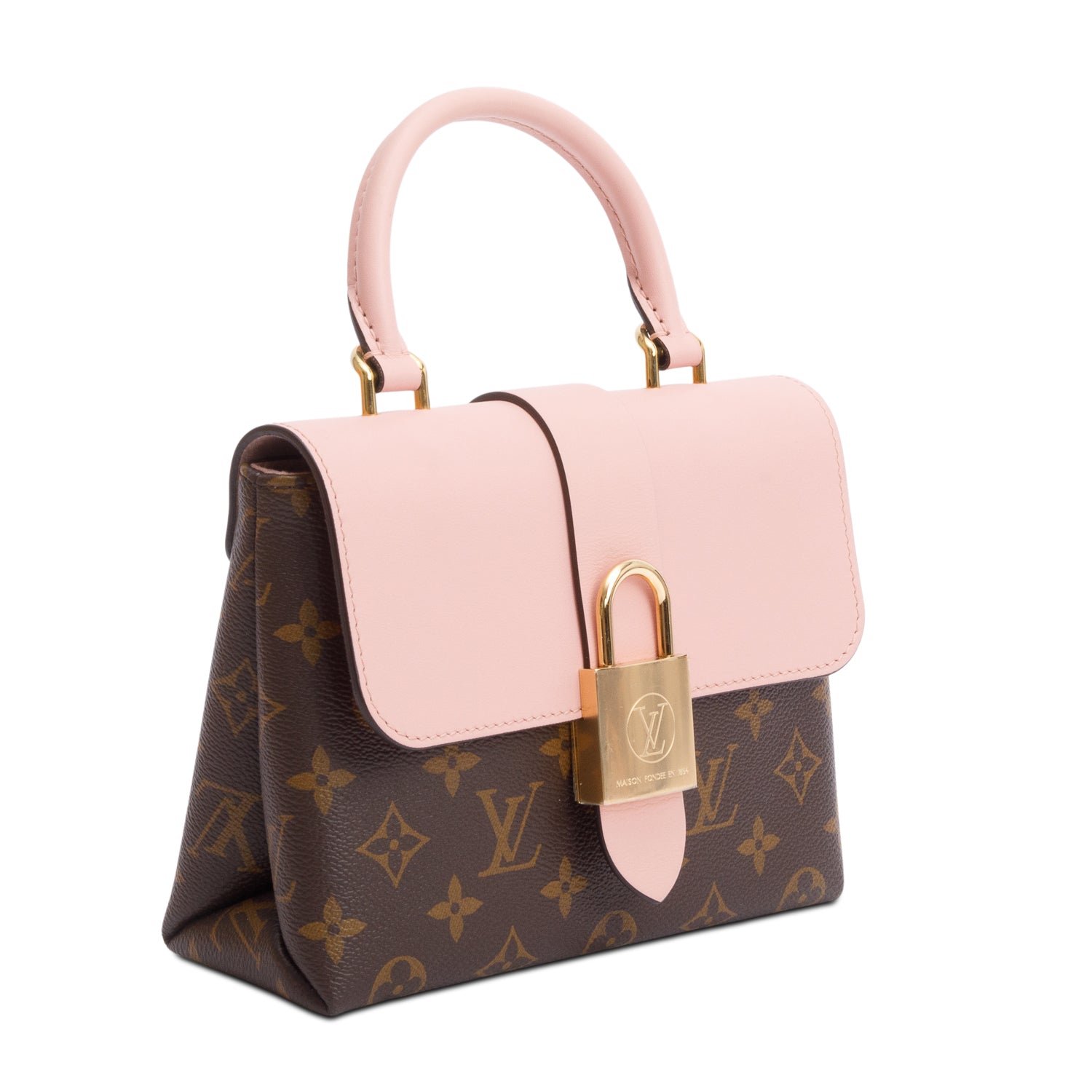 Louis Vuitton Monogram Pink Leather Locky BB w/ Strap, Box & Receipt