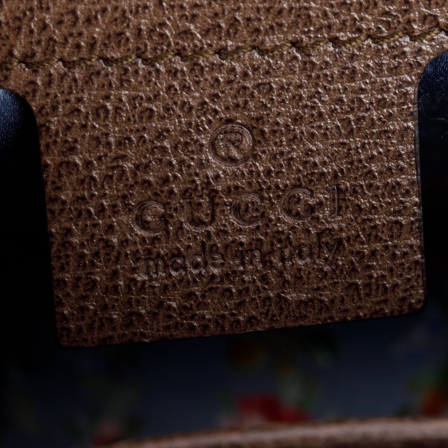 Gucci Brown Leather Mother of Pearl Felena Bamboo Medium Top Handle Bag w/ Strap & Box