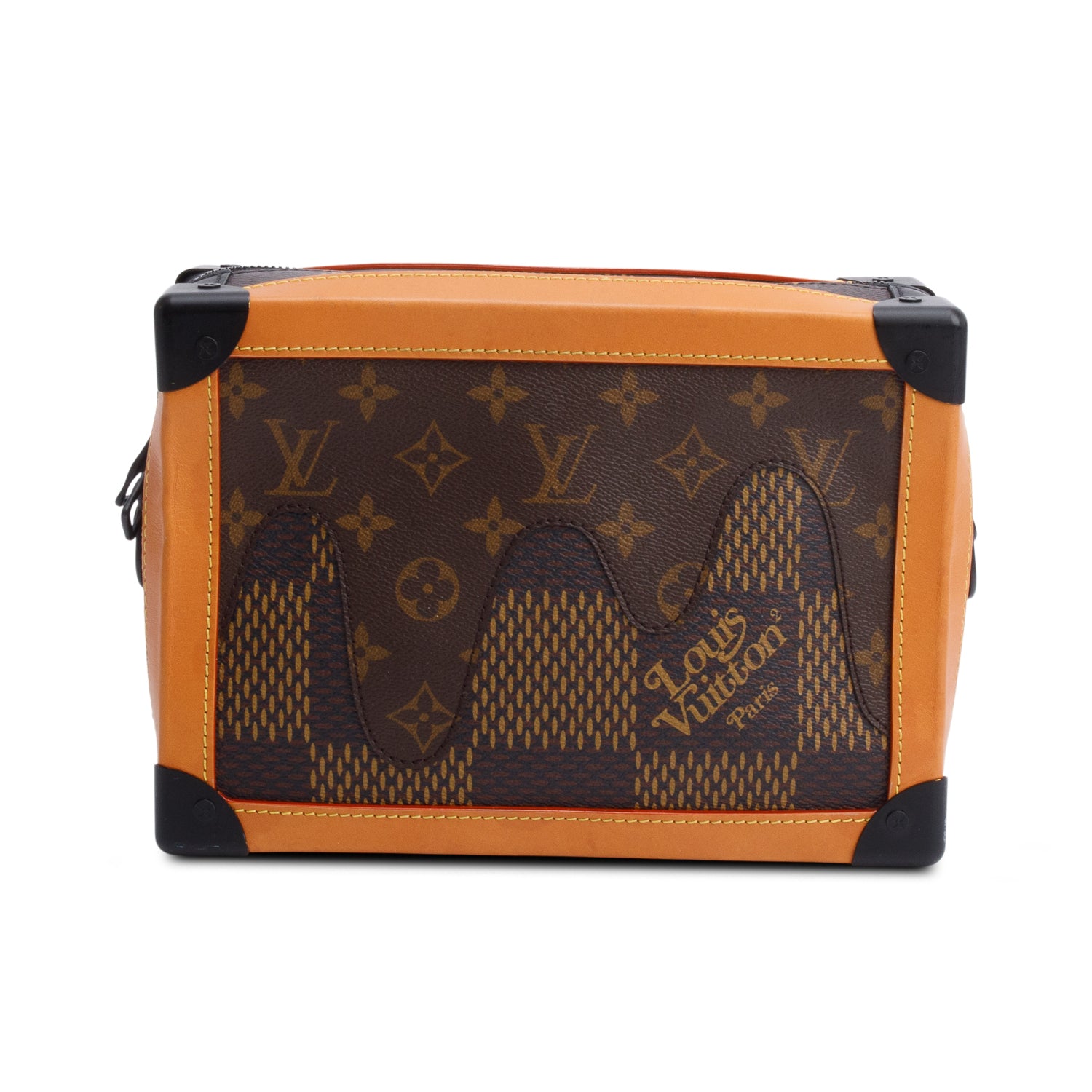 Louis Vuitton x Nigo 2020 Monogram Damier Ebene Giant Soft Trunk Bag