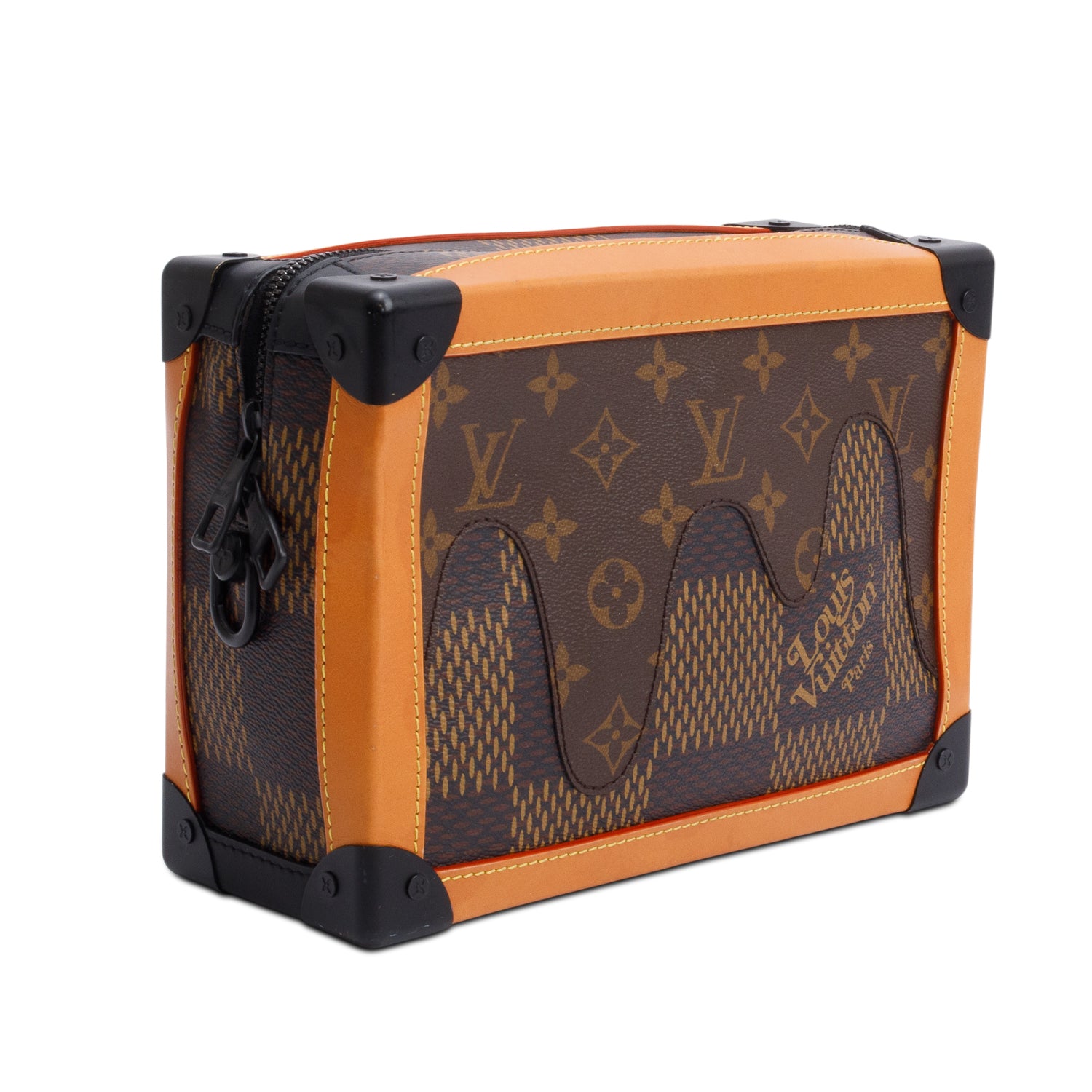 Louis Vuitton x Nigo 2020 Monogram Damier Ebene Giant Soft Trunk Bag