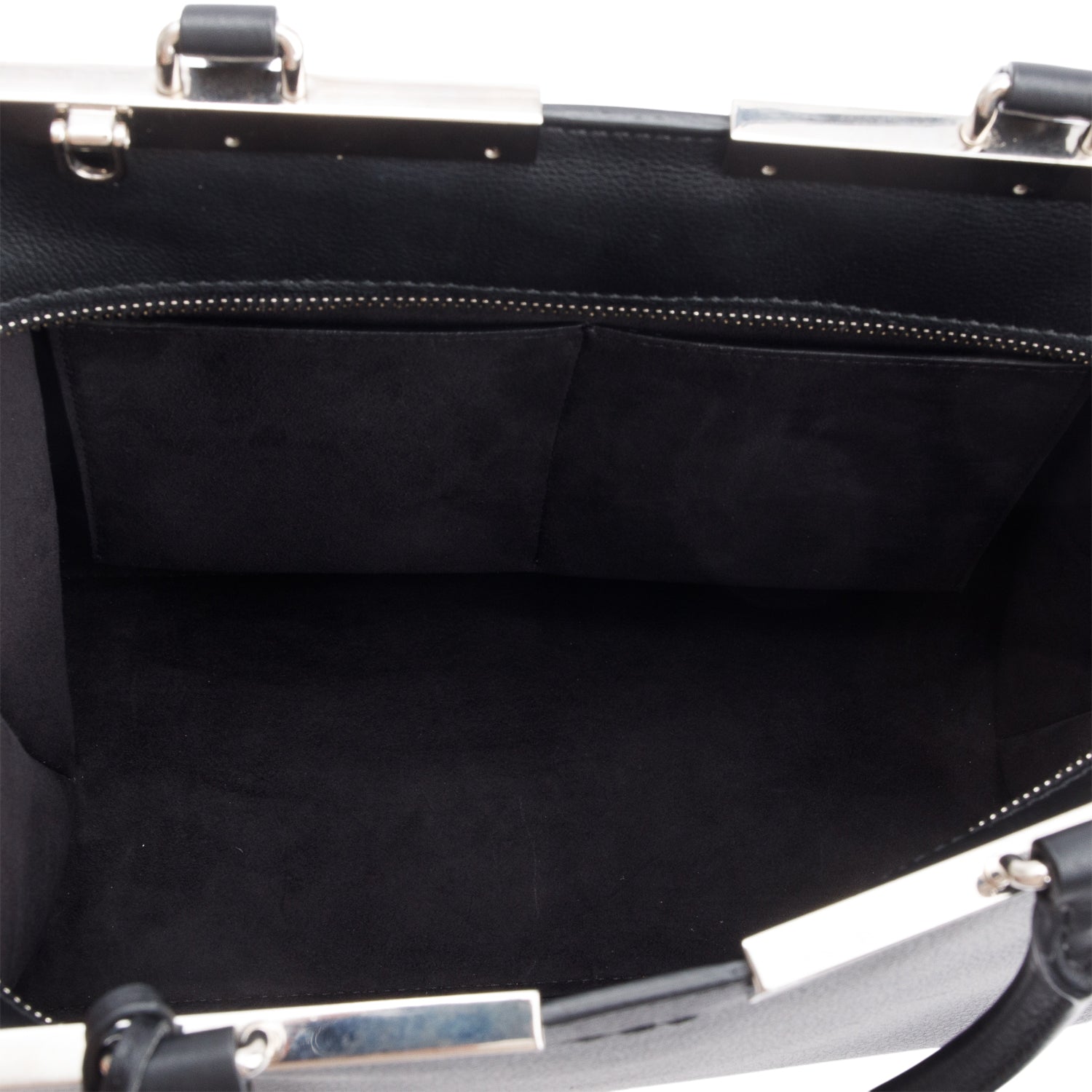 Fendi Black Vitello Elite Leather Small 3Jours Tote