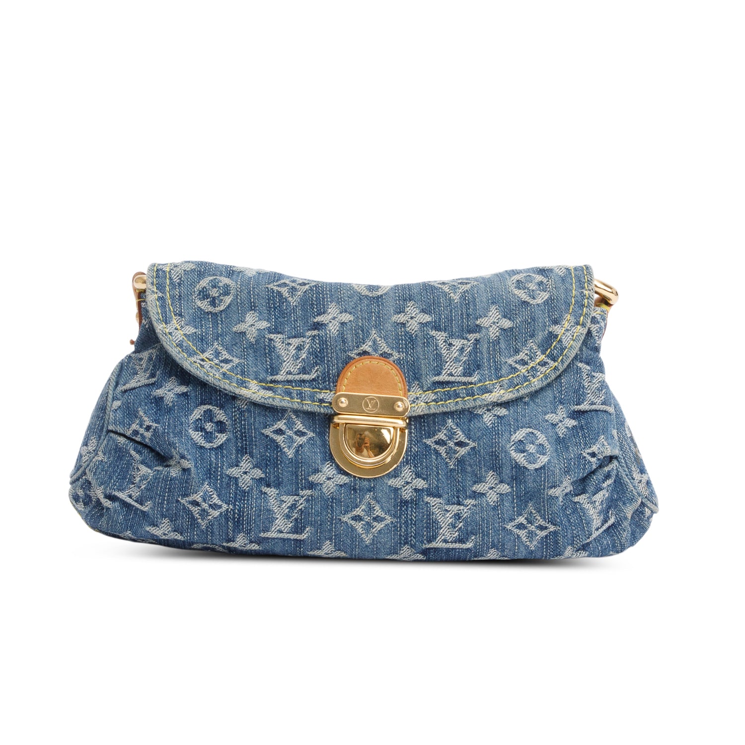 Louis Vuitton Monogram Denim Small Pleaty Bag